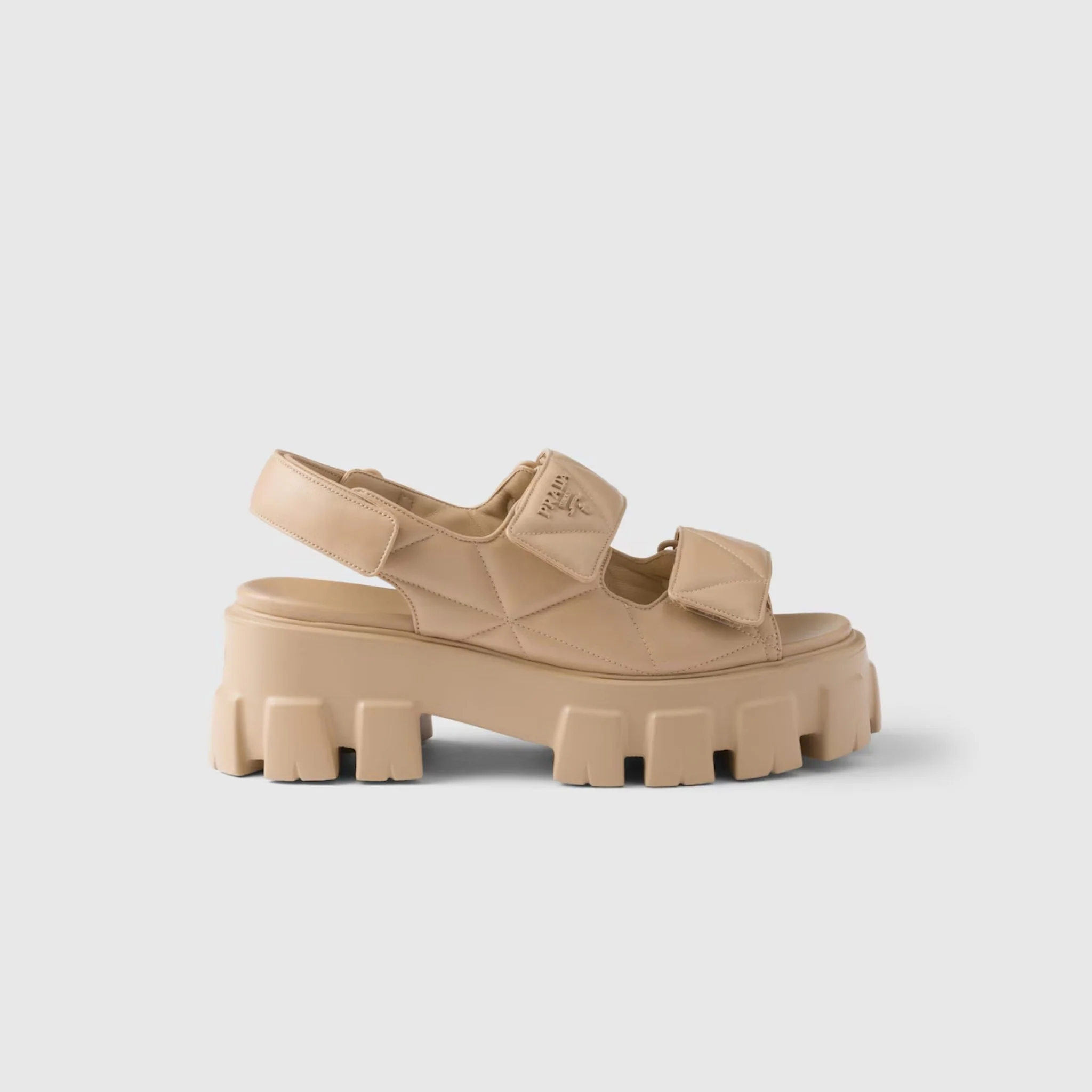 Monolith Nappa Lambskin Leather Sandals - Image 10