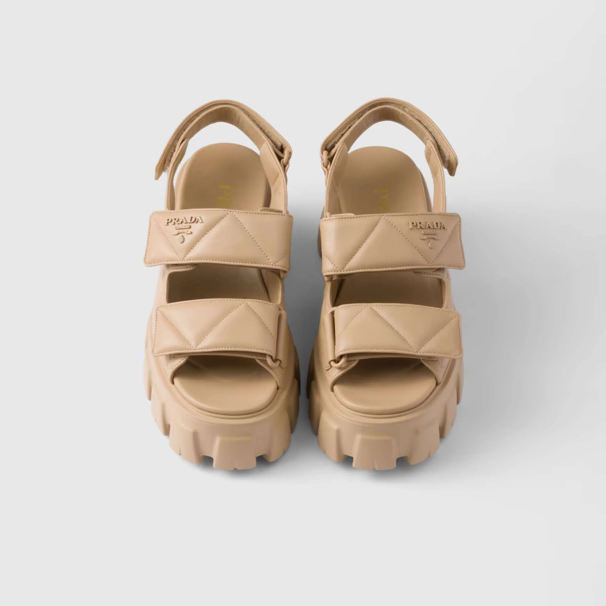 Monolith Nappa Lambskin Leather Sandals - Image 11