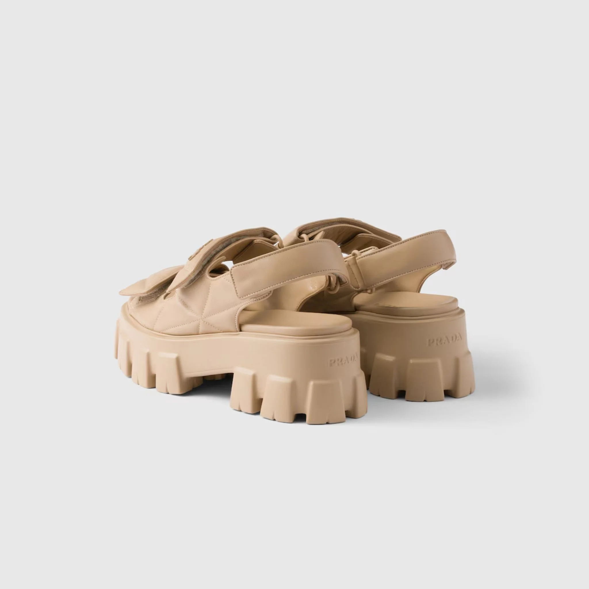 Monolith Nappa Lambskin Leather Sandals - Image 12