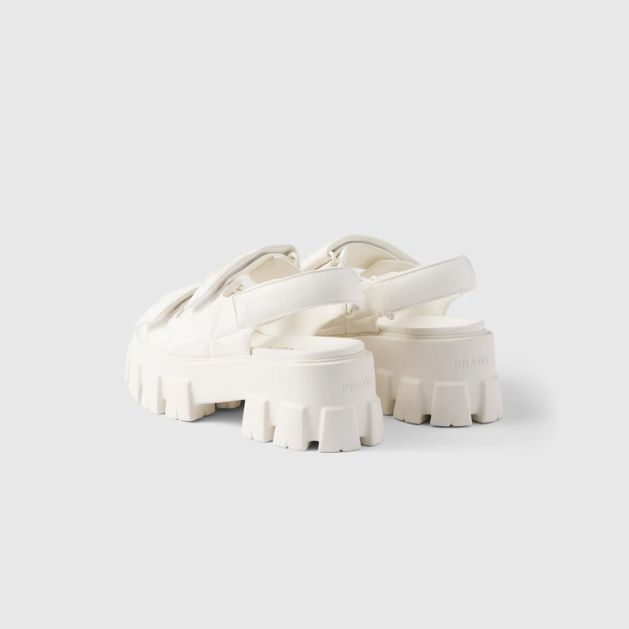 Monolith Nappa Lambskin Leather Sandals - Image 3