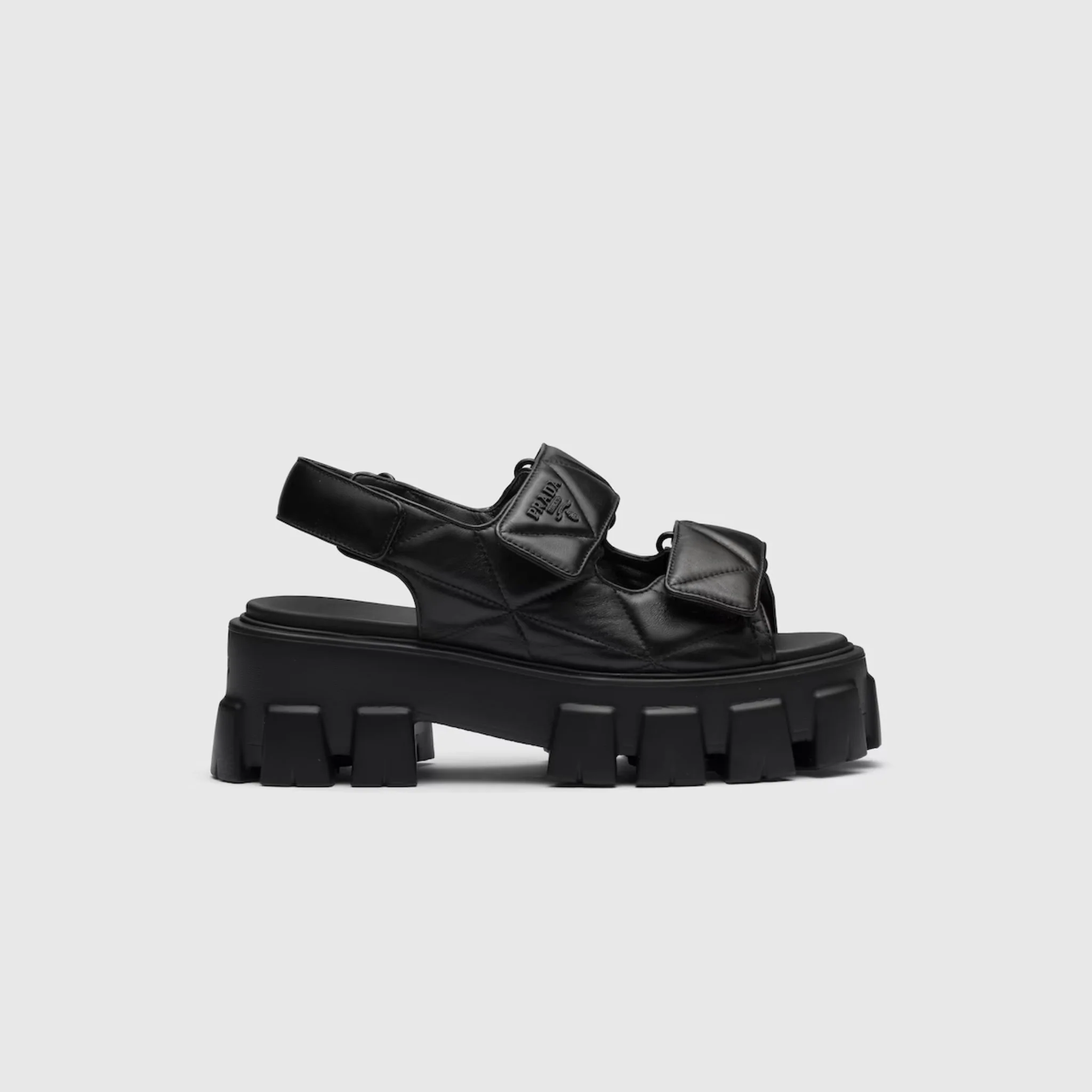 Monolith Nappa Lambskin Leather Sandals - Image 4