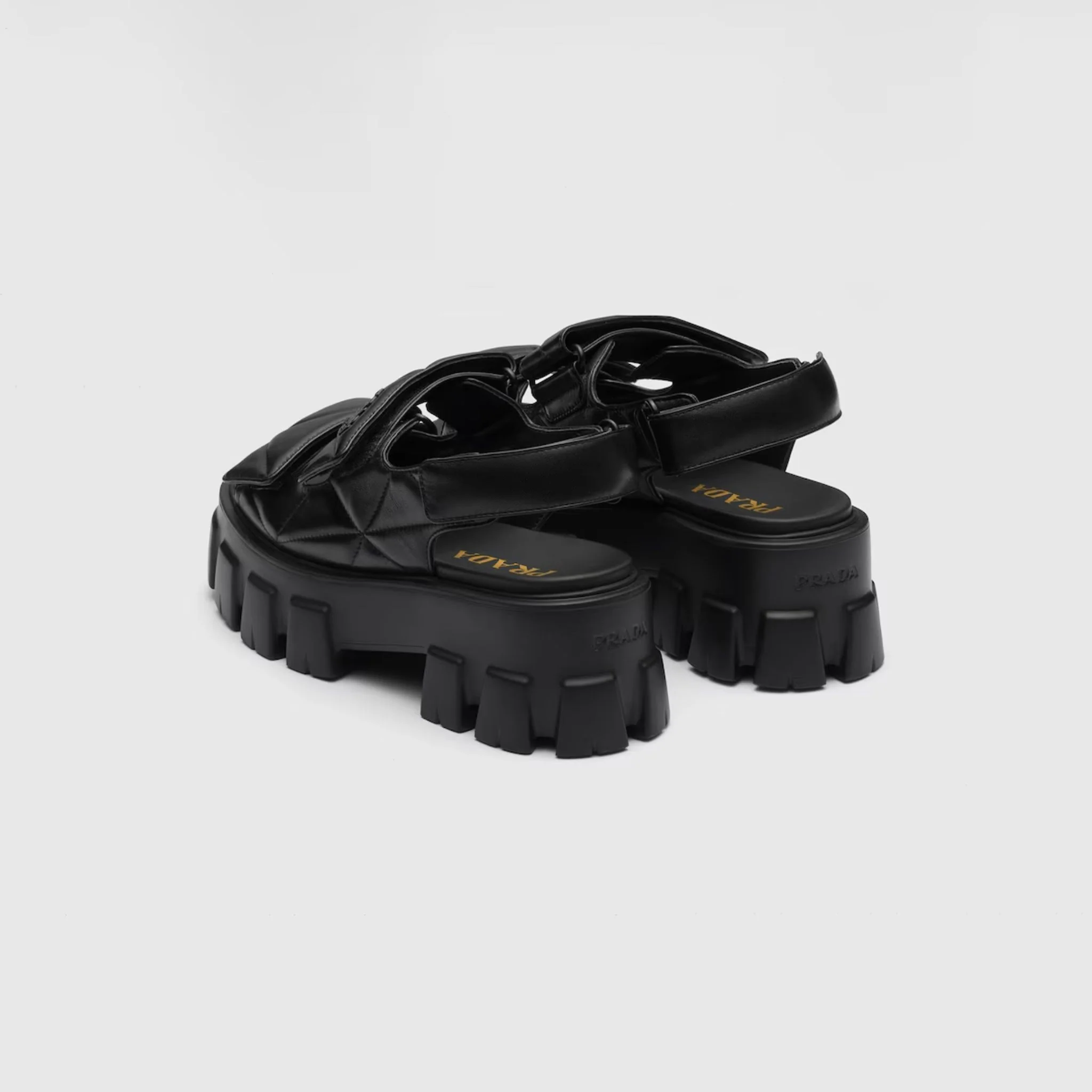 Monolith Nappa Lambskin Leather Sandals - Image 6