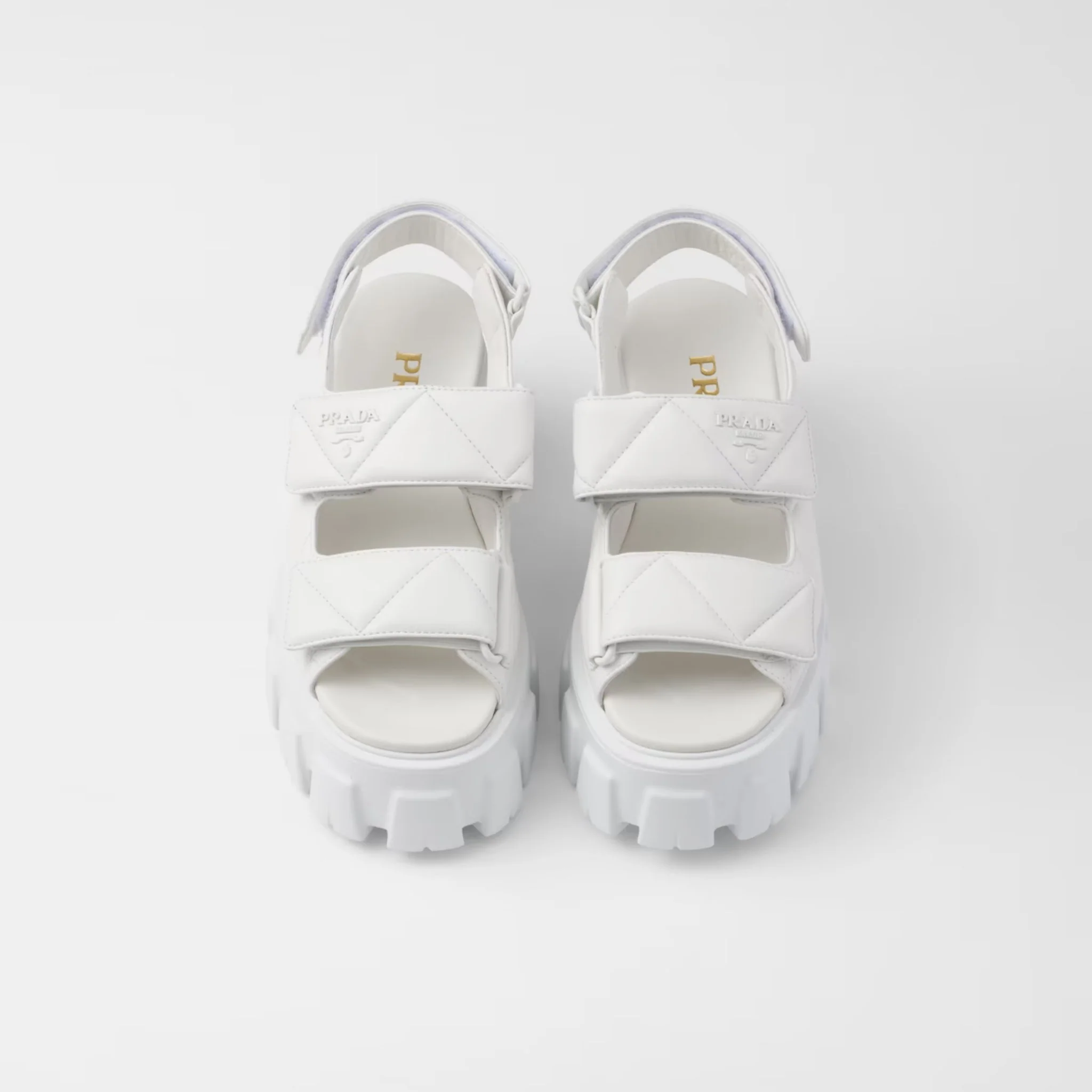 Monolith Nappa Lambskin Leather Sandals - Image 8