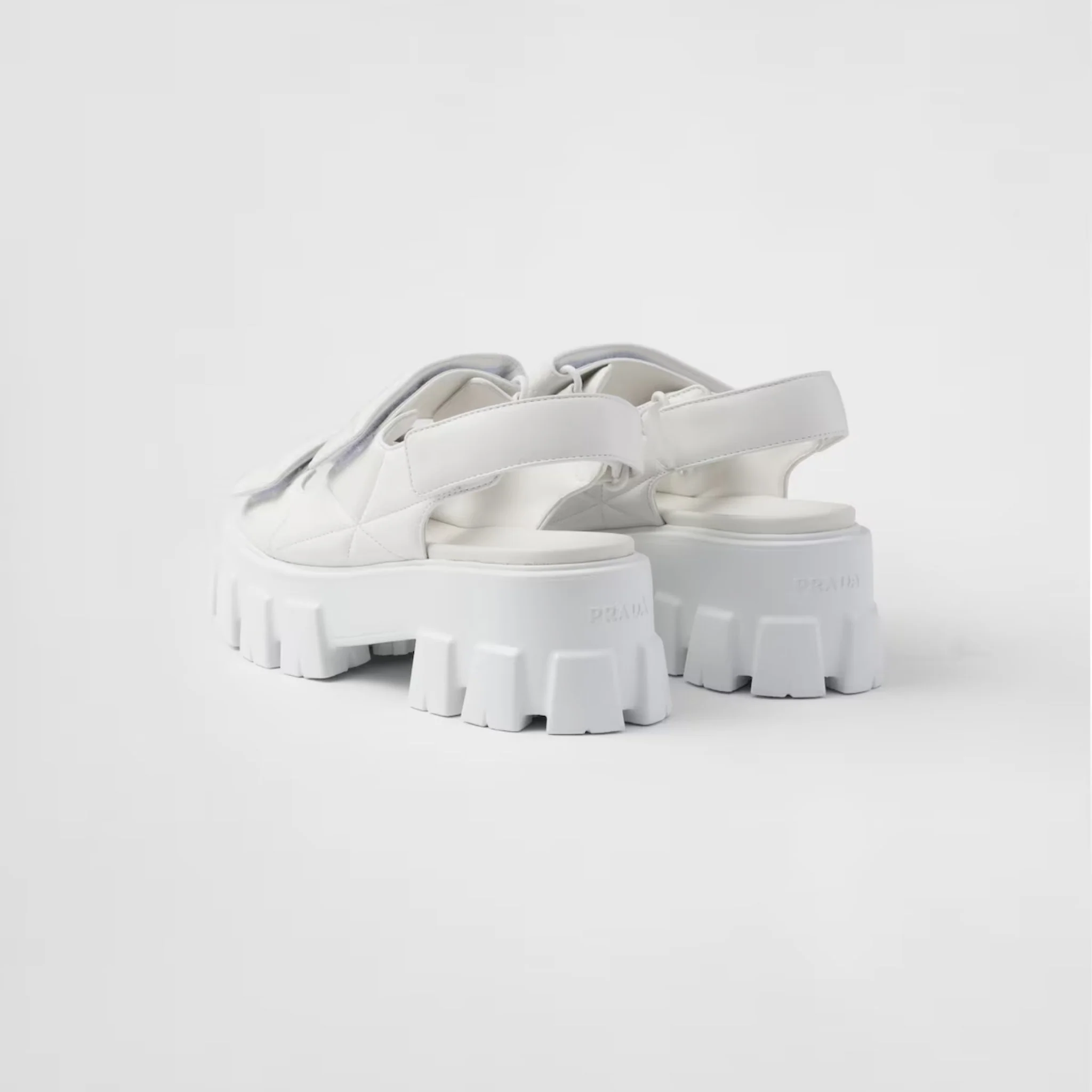 Monolith Nappa Lambskin Leather Sandals - Image 9