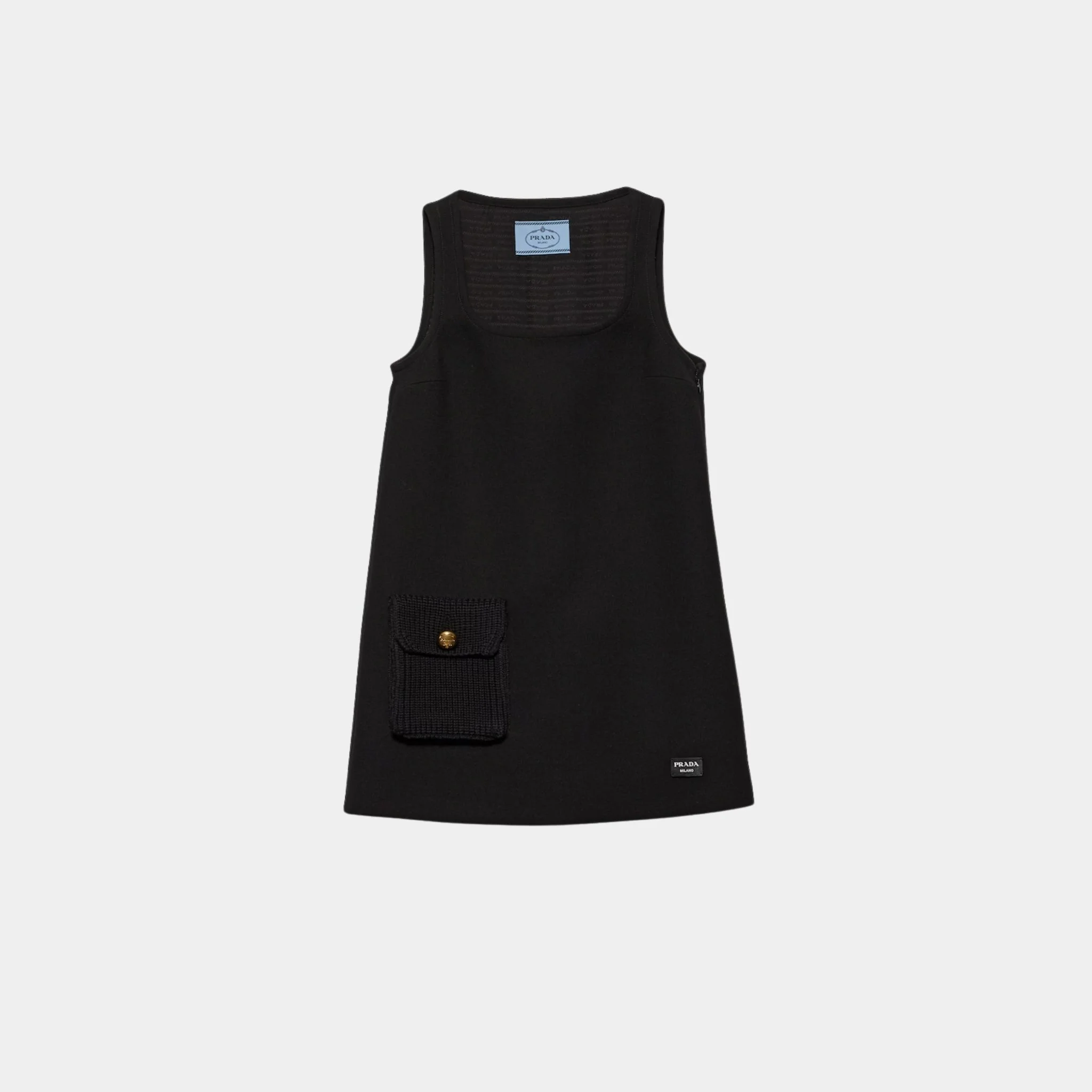 Natté Straight Minidress