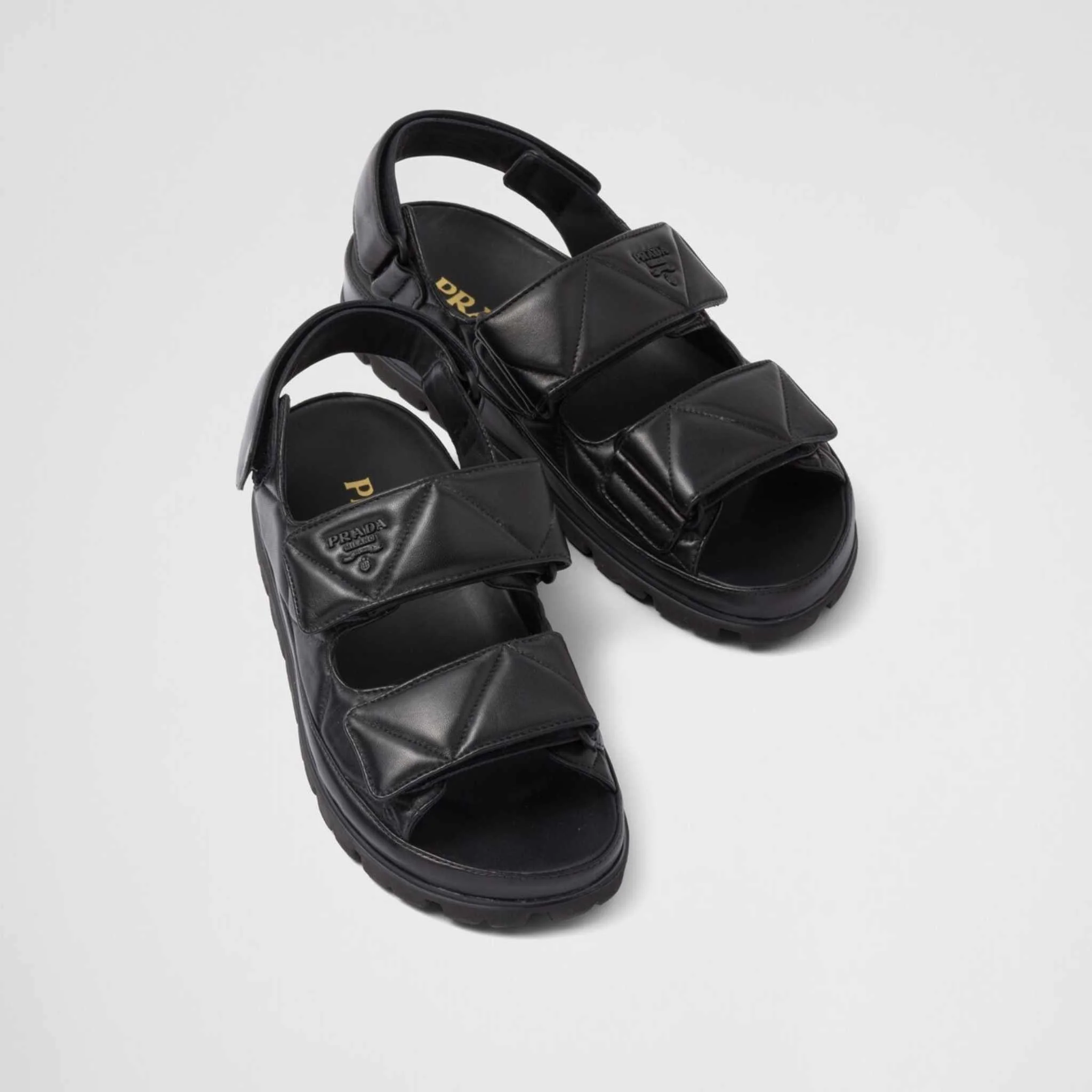 Padded Nappa Leather Sandals - Image 2