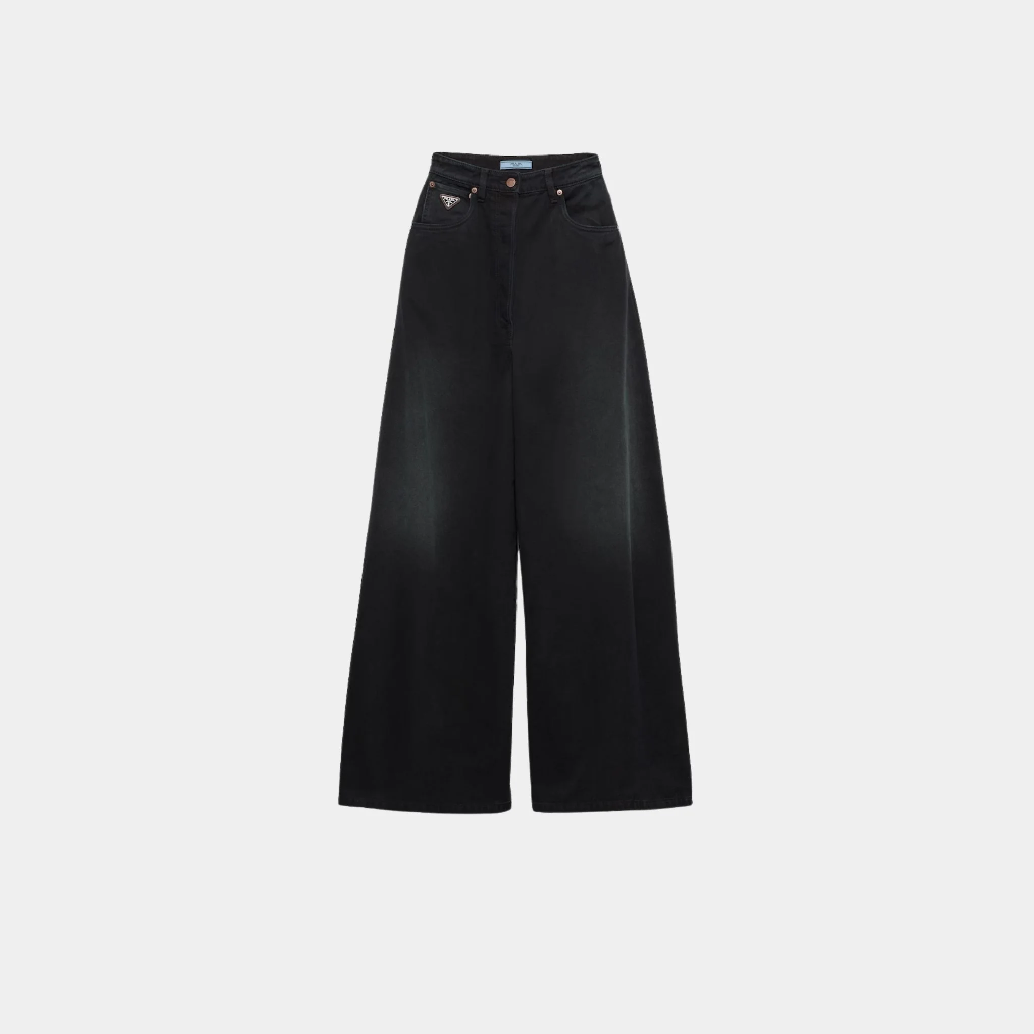 Palazzo Black Denim Jeans