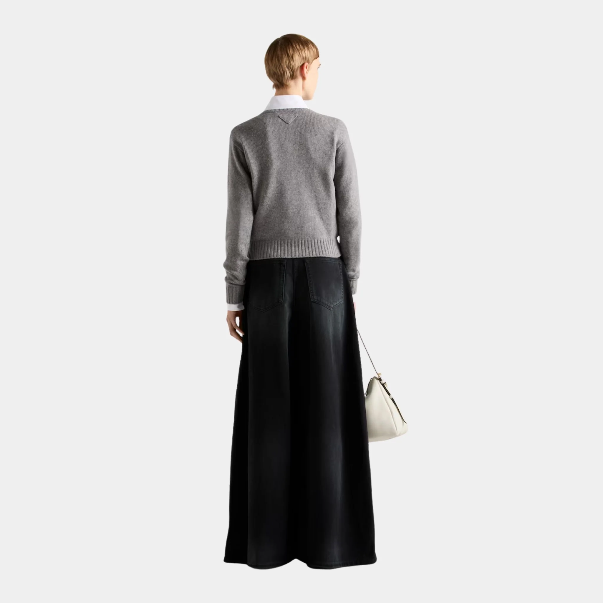 Palazzo Black Denim Jeans - Image 3