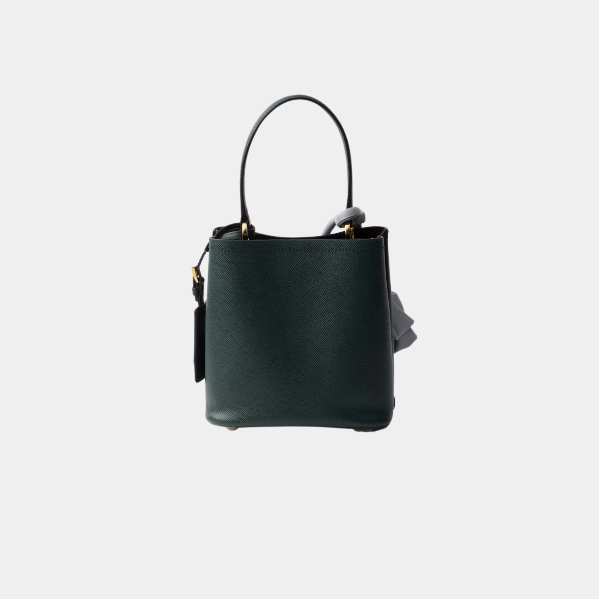 Panier Saffiano Leather Mini Bag With Nappa Leather Flowers - Image 3