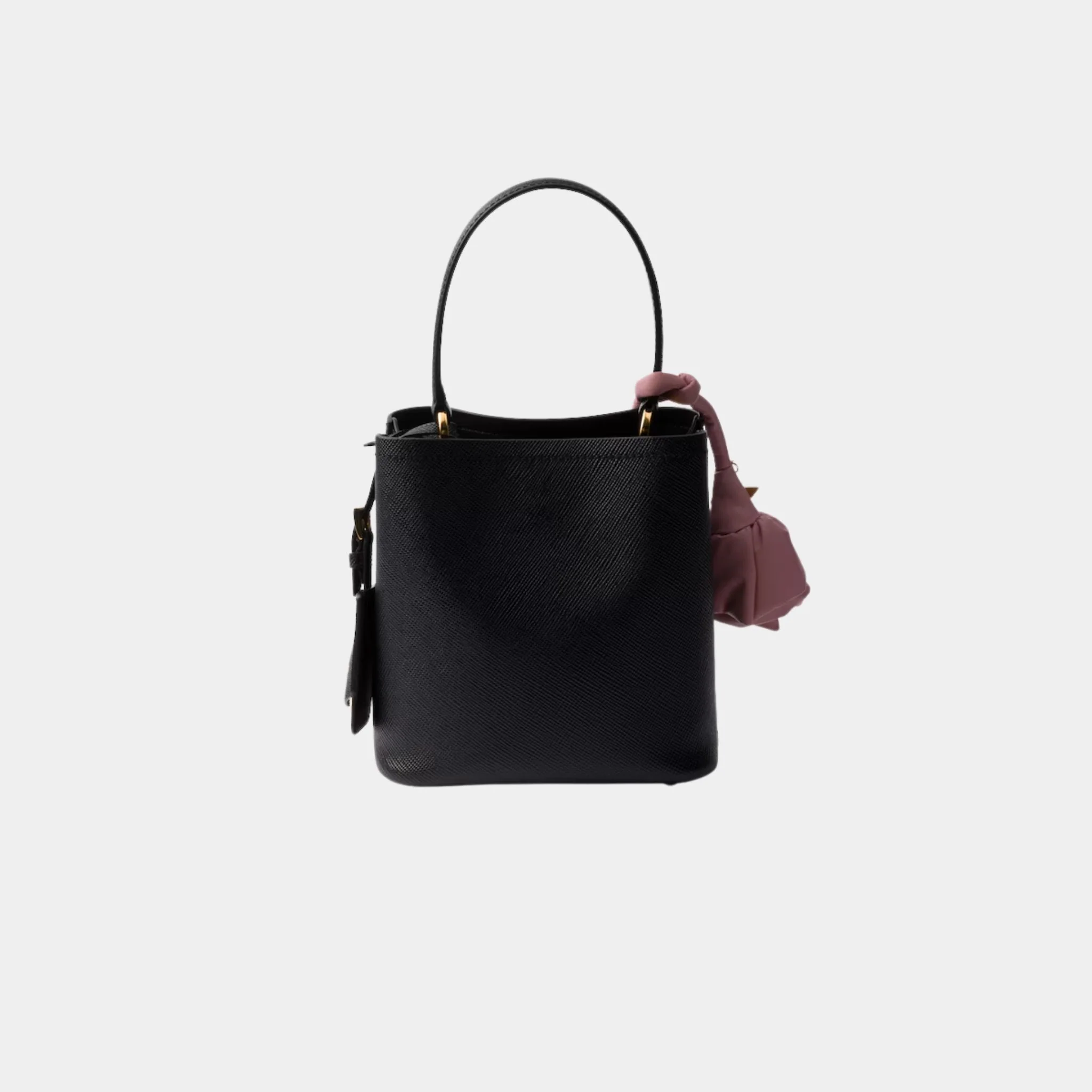 Panier Saffiano Leather Mini Bag With Nappa Leather Flowers - Image 6