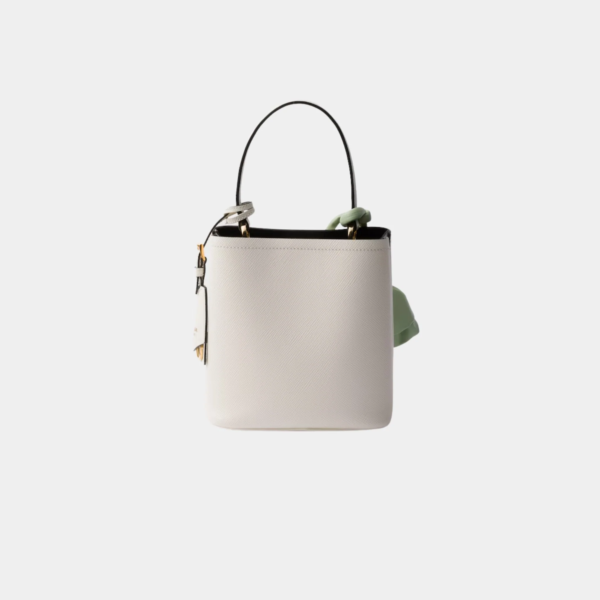 Panier Saffiano Leather Mini Bag With Nappa Leather Flowers - Image 9