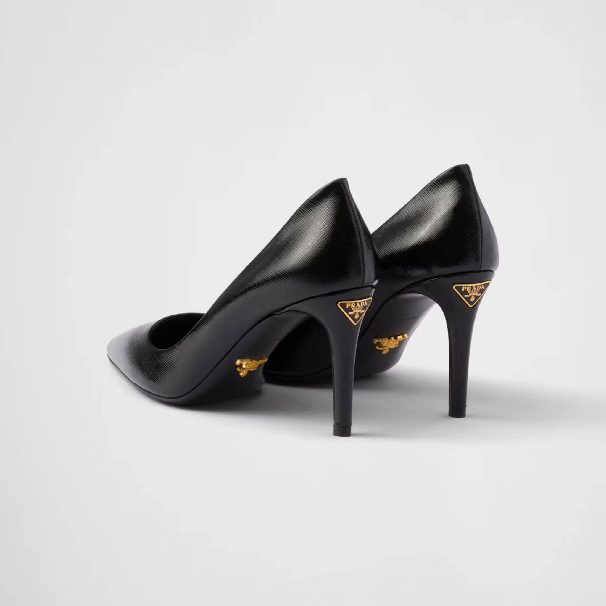 Patent Saffiano Leather Pumps - Image 6