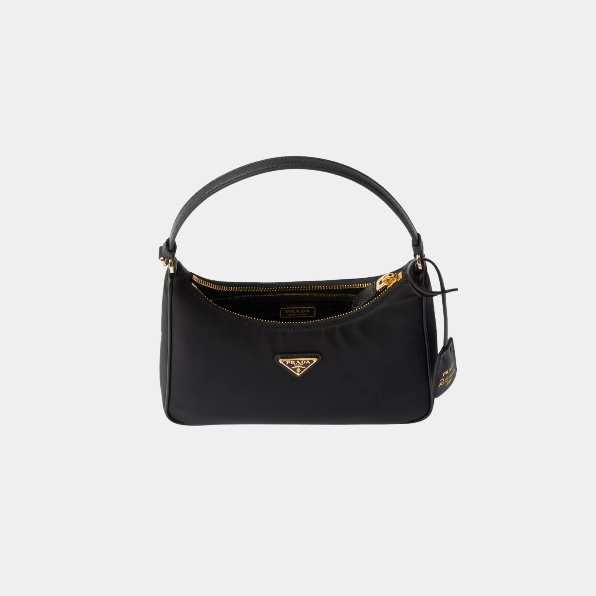 Re-Edition 2005 Re-Nylon and Saffiano Mini Bag With Extra Ring - Image 4