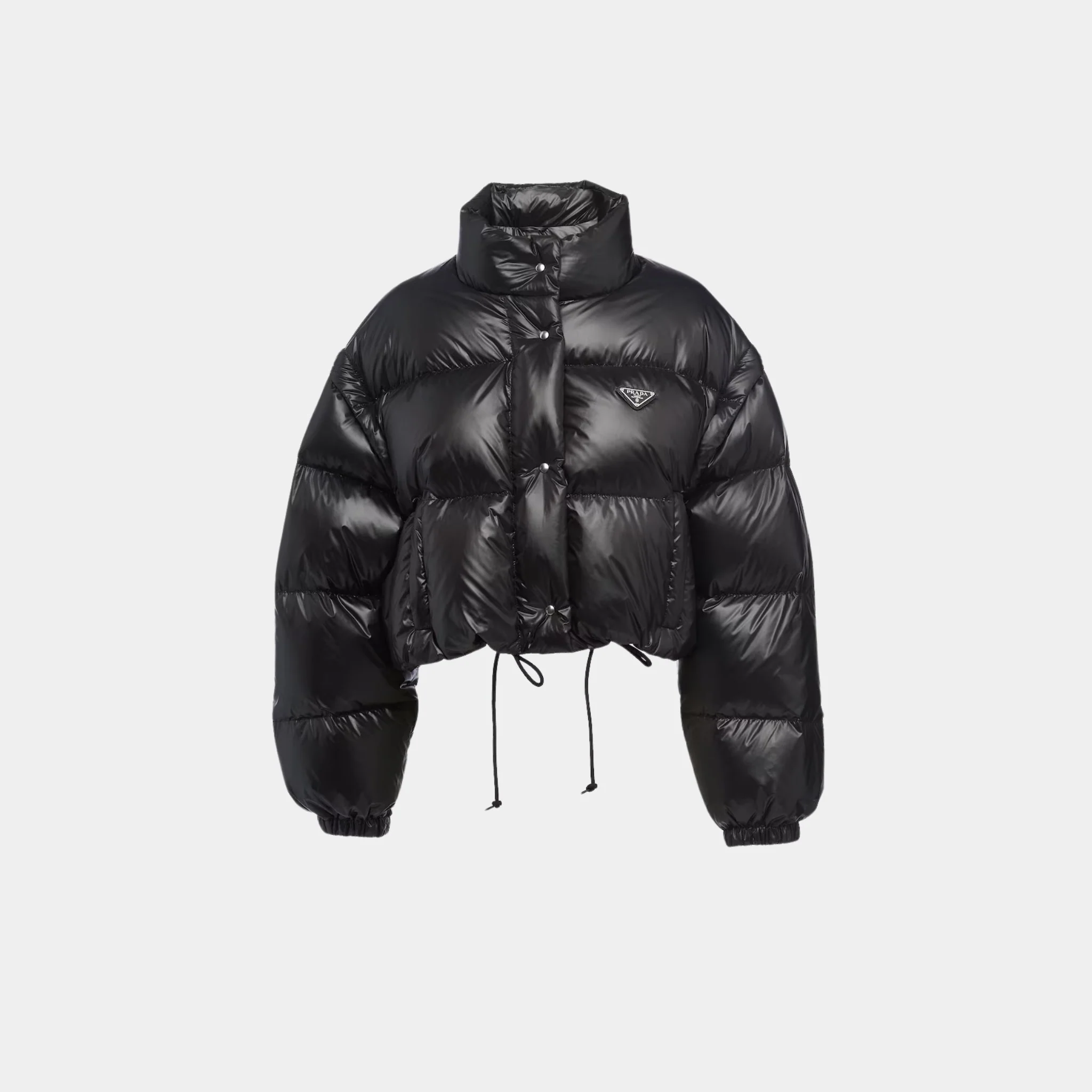 Re-Nylon Cropped Convertible Down Jacket