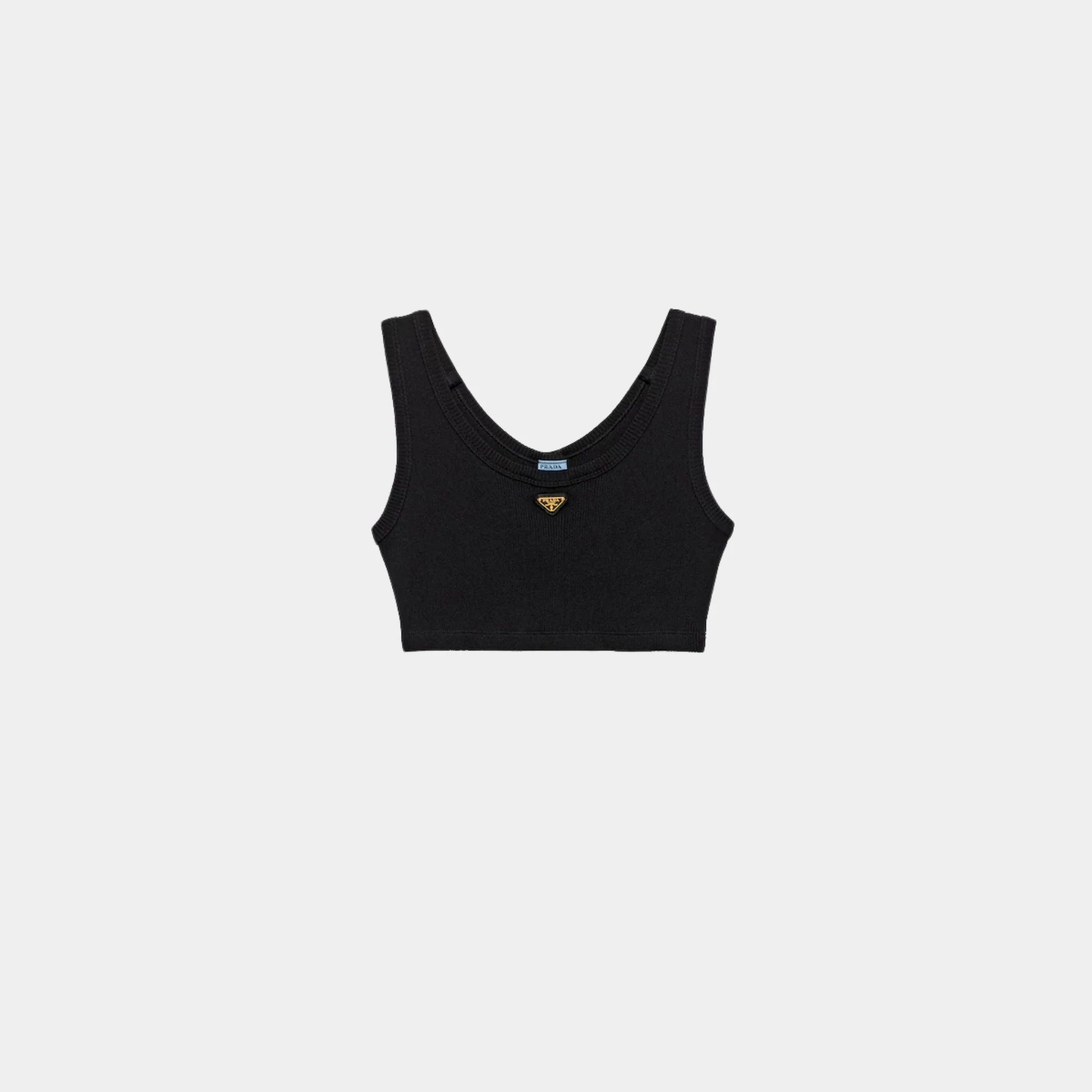 Ribbed Jersey Tank Top