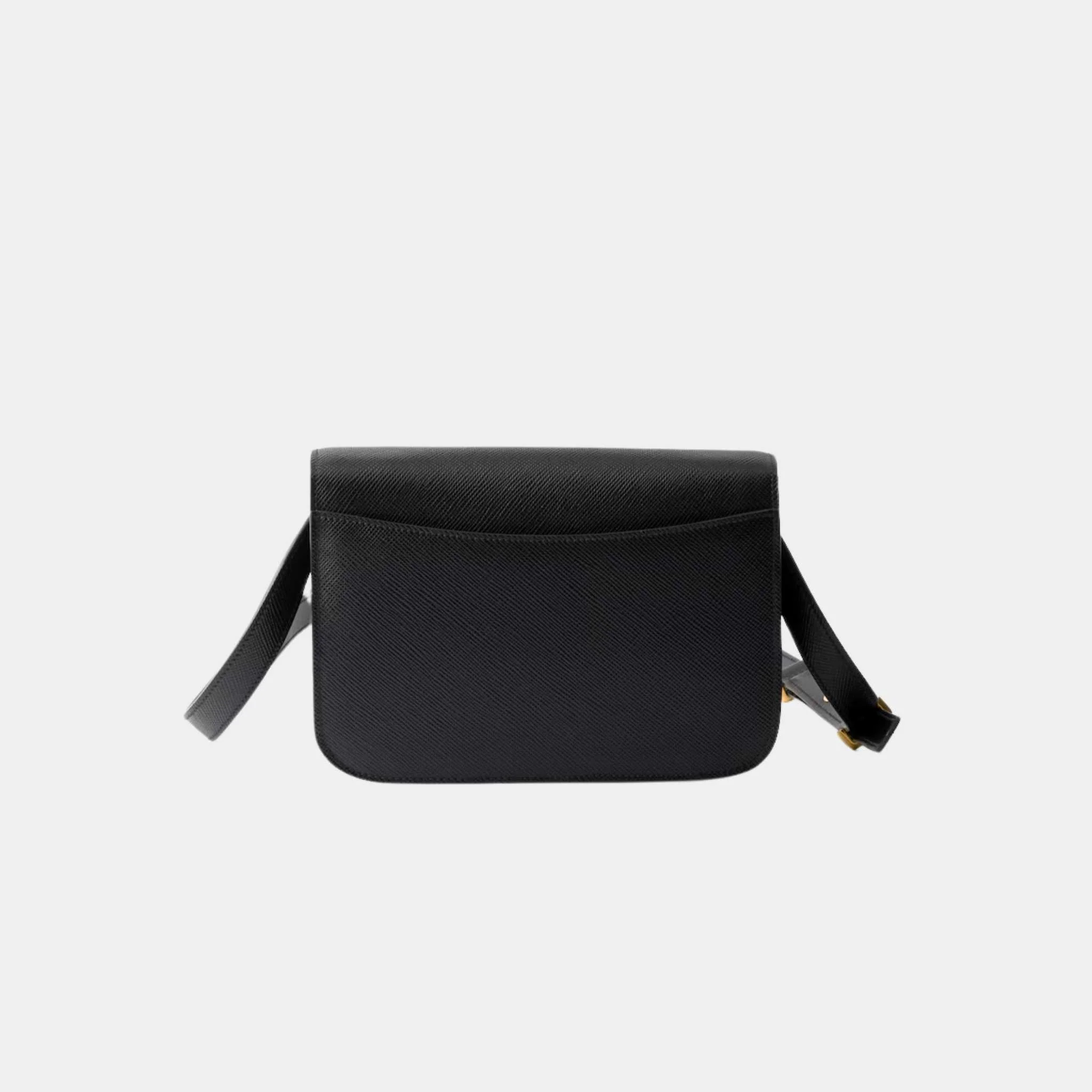 Saffiano Leather Flap Shoulder Bag - Image 2