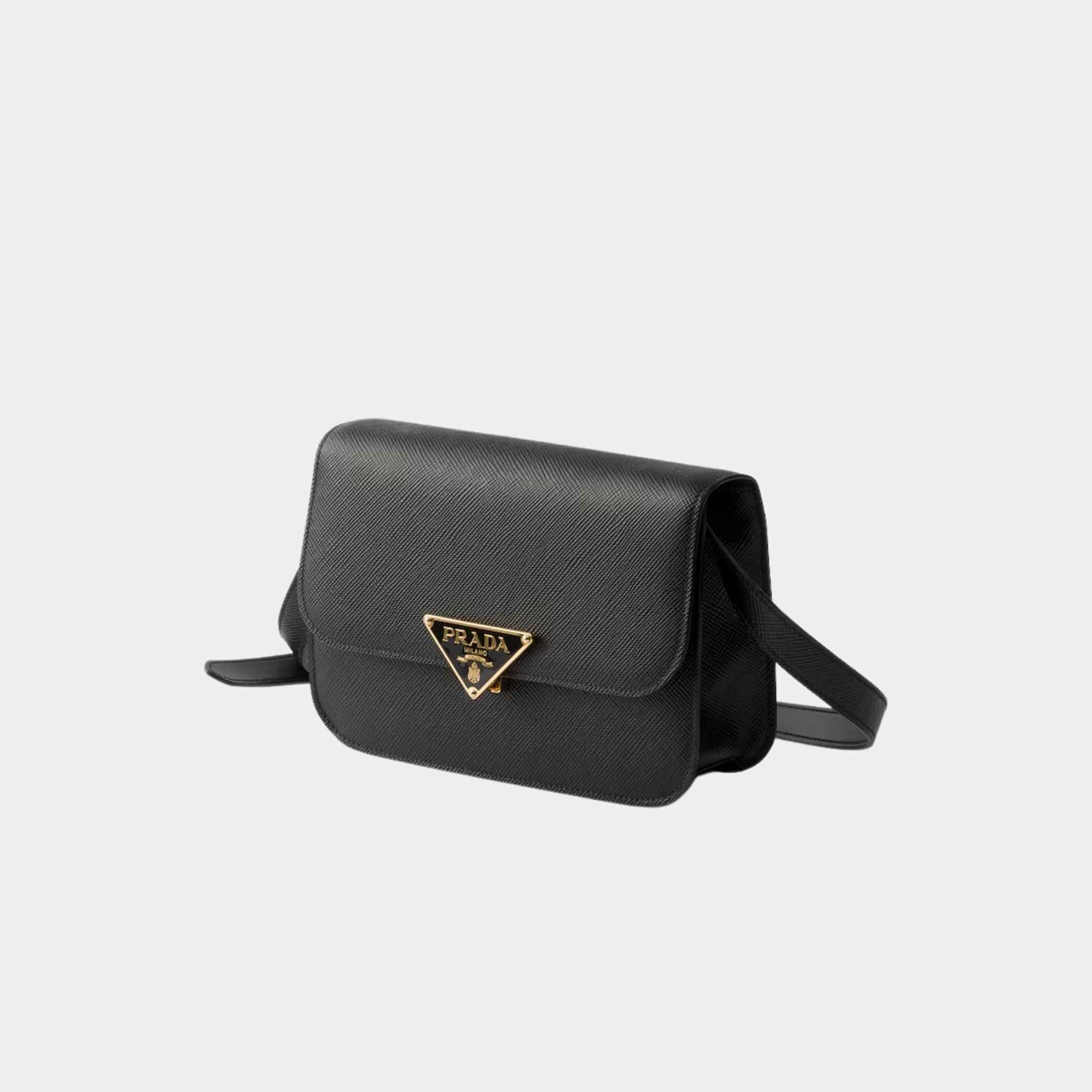 Saffiano Leather Flap Shoulder Bag - Image 3