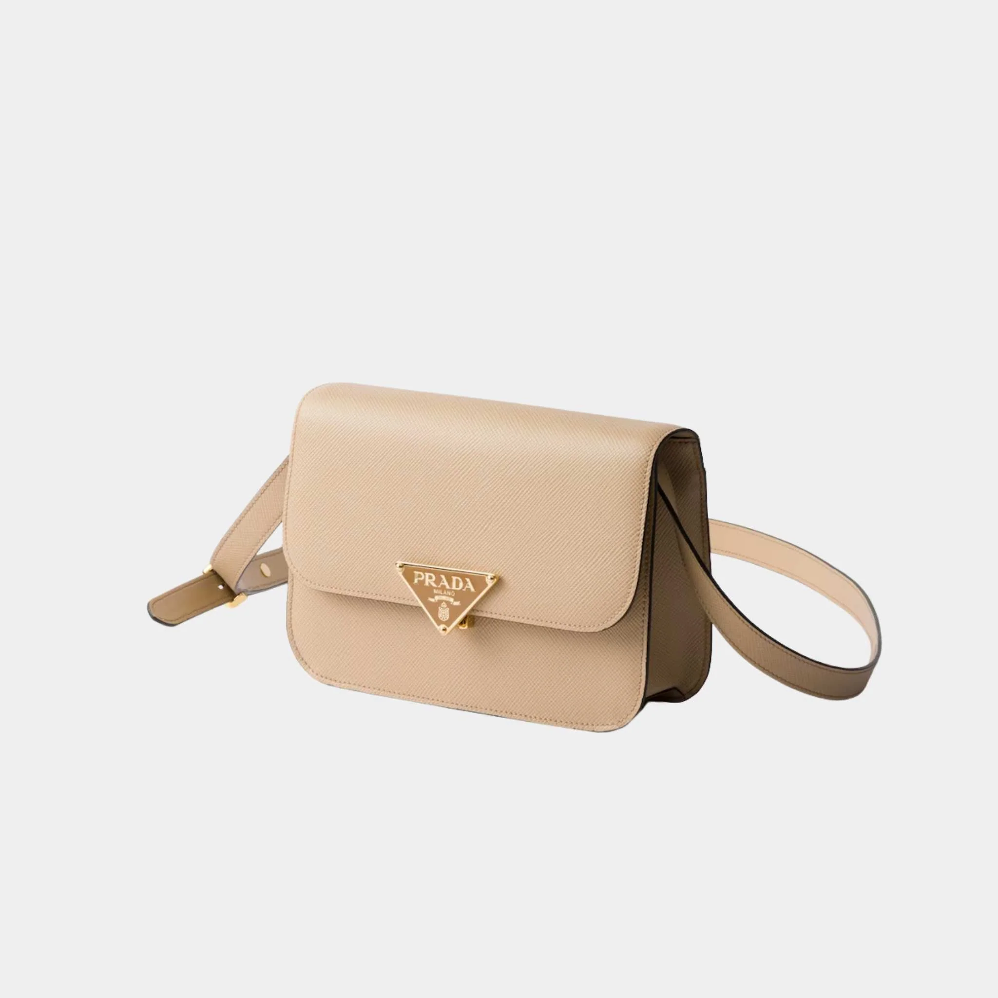 Saffiano Leather Flap Shoulder Bag - Image 9