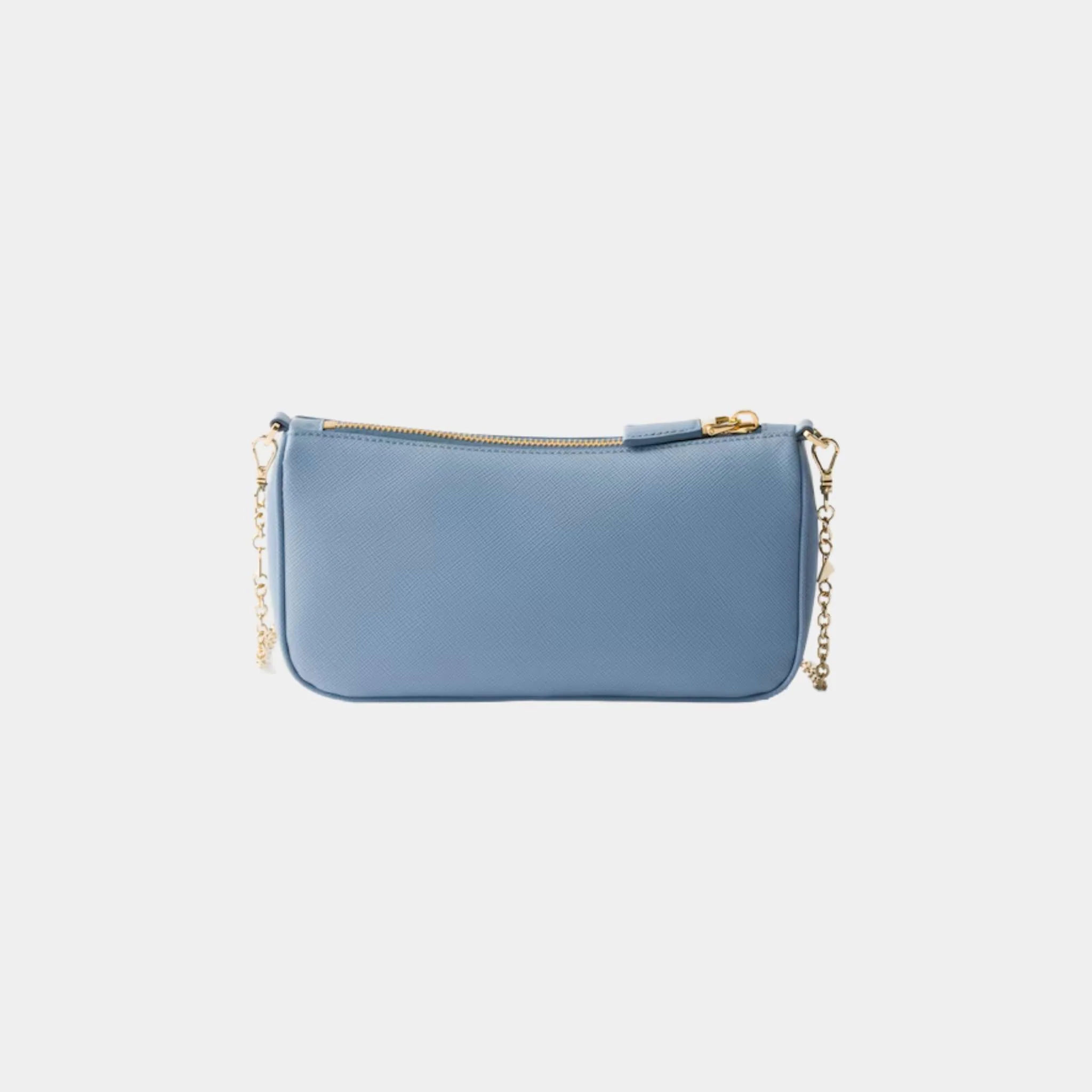 Saffiano Leather Mini Bag With Chain Shoulder Strap - Image 9