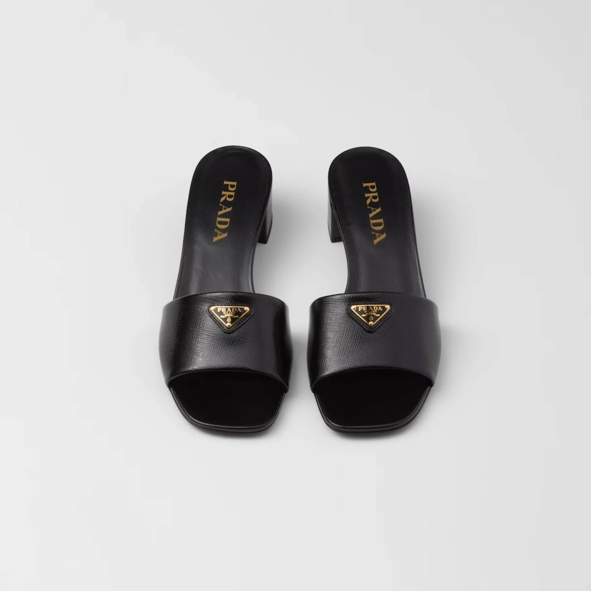 Saffiano Patent Leather Sandals - Image 2