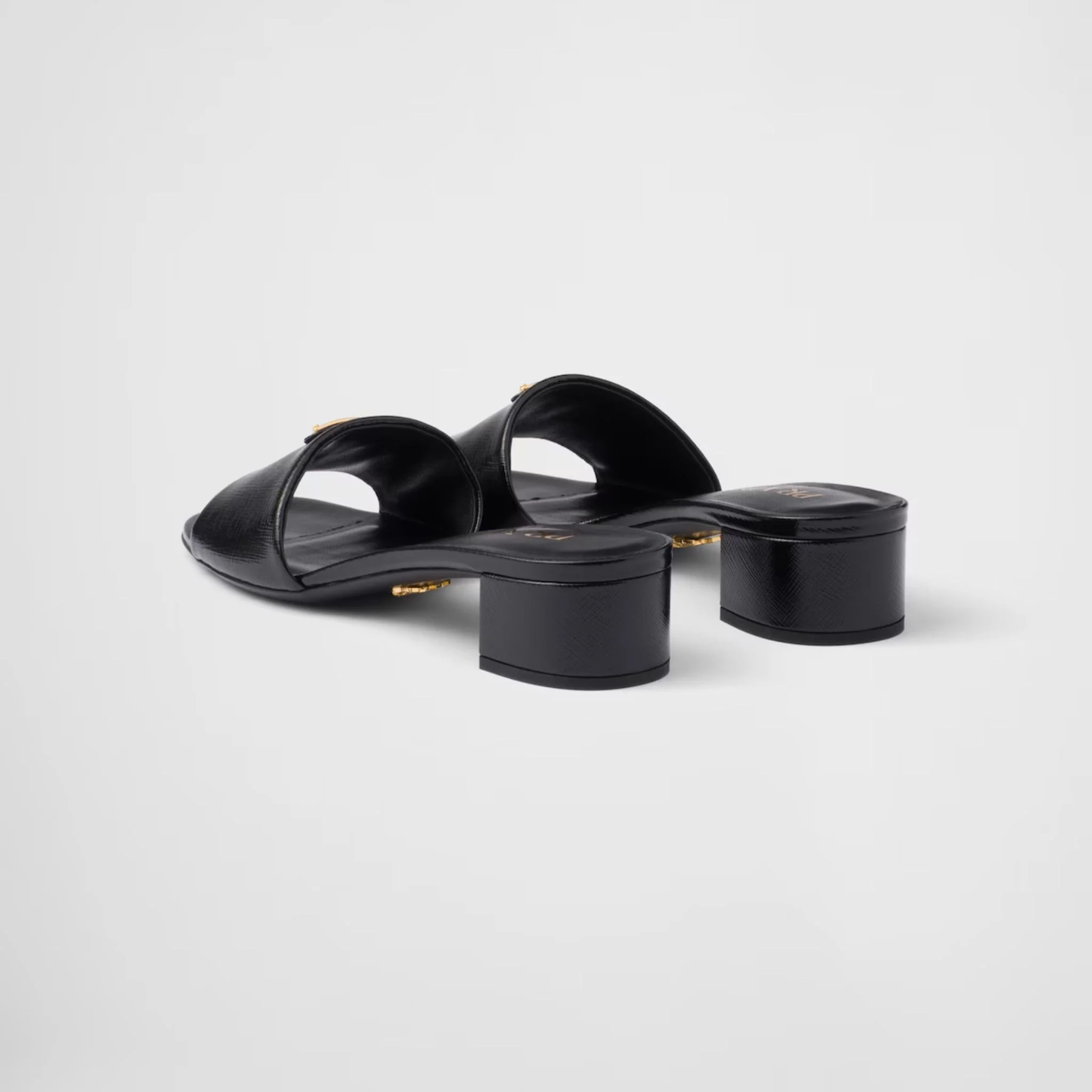 Saffiano Patent Leather Sandals - Image 3