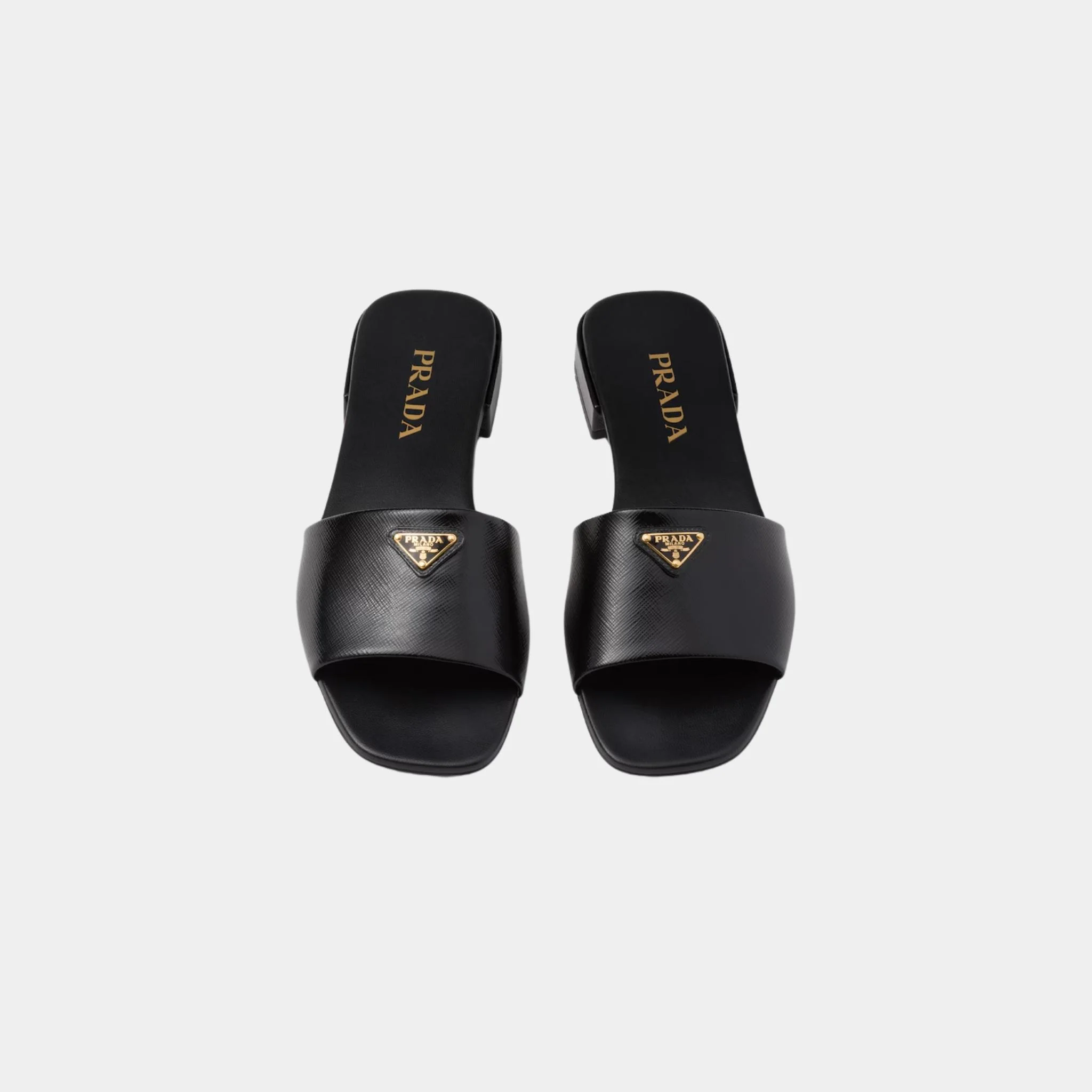 Saffiano Patent Leather Slides - Image 2