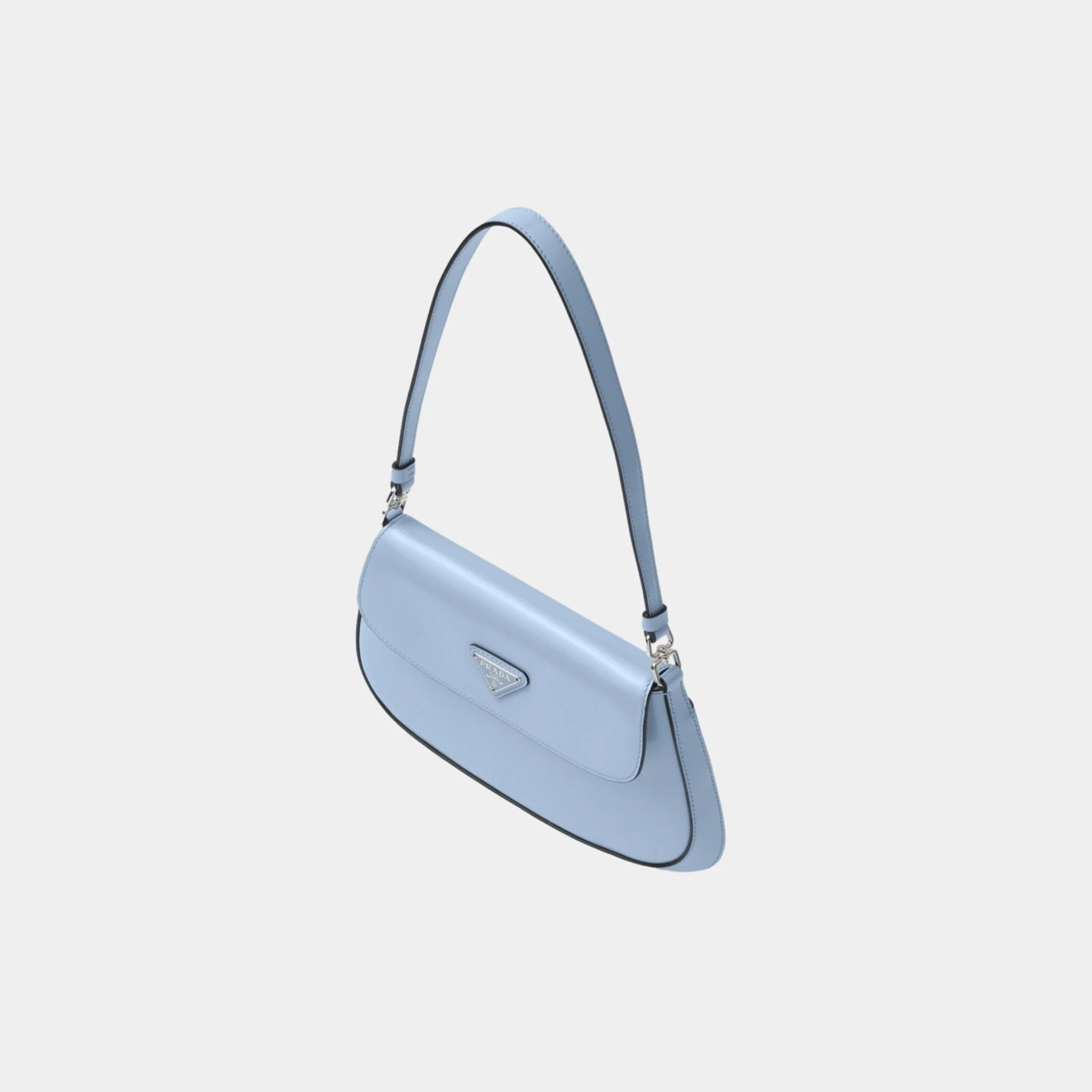 Small Cleo Brushed Leather Shoulder Bag With Flap - Image 2
