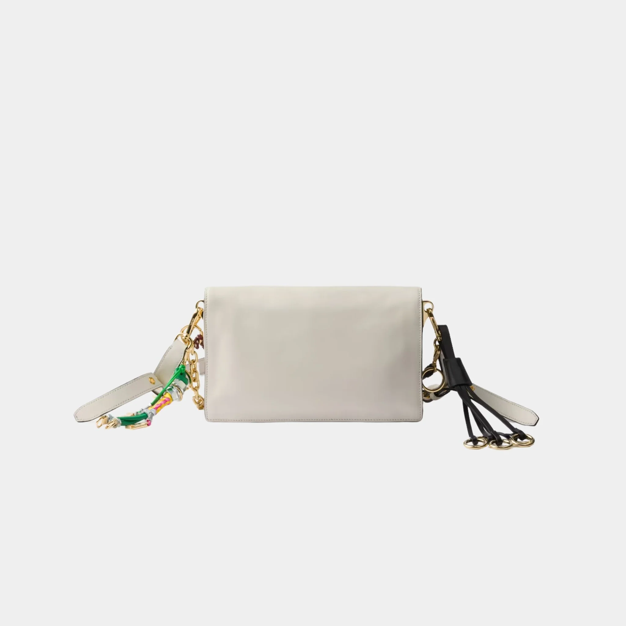 Small Soft Sound Leather Shoulder Bag With Charms - Image 5