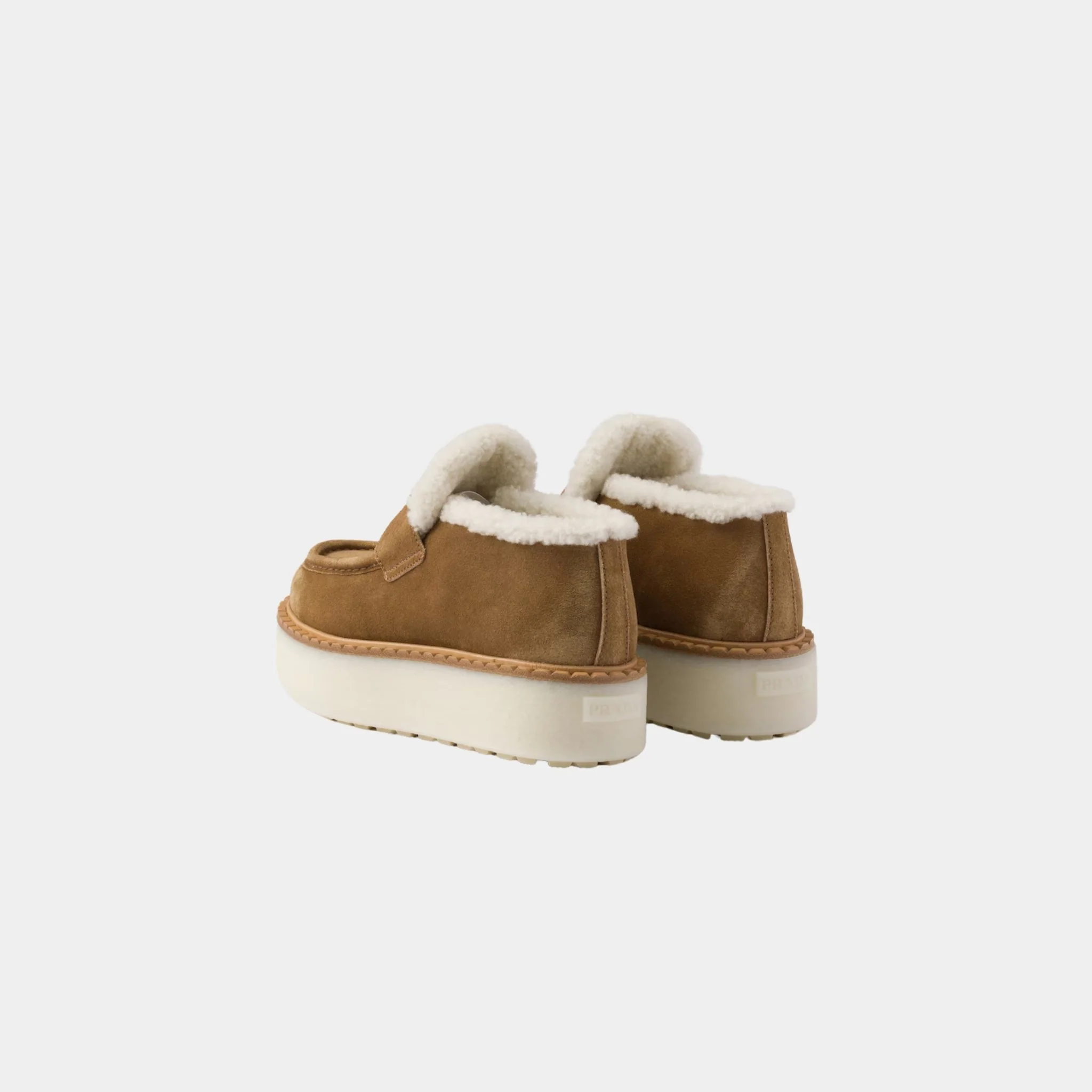 Suede Loafers With Flatform Sole - Image 3