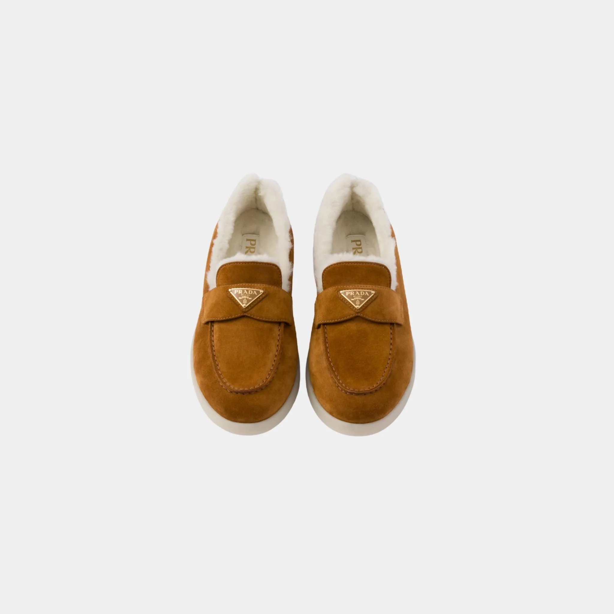 Suede And Shearling Loafers - Image 2