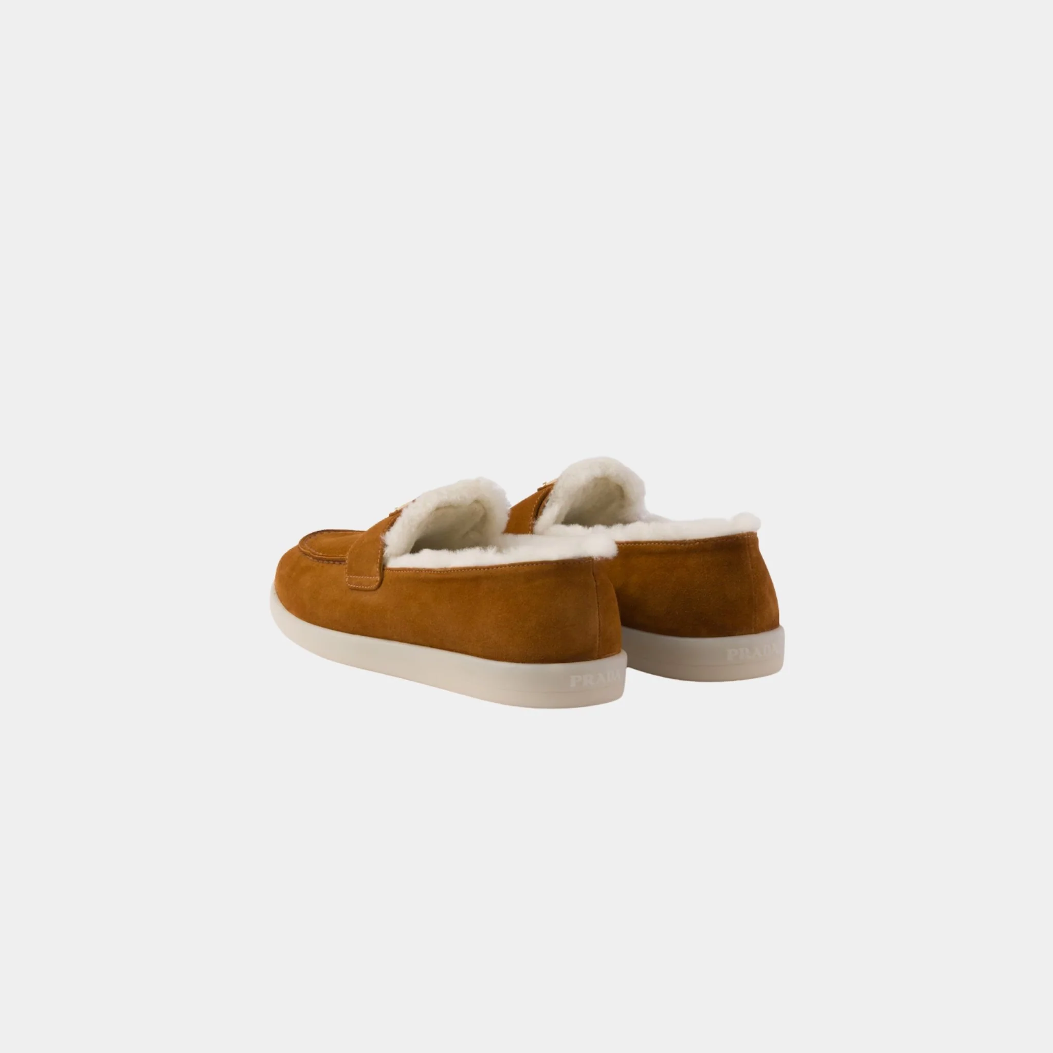 Suede And Shearling Loafers - Image 3