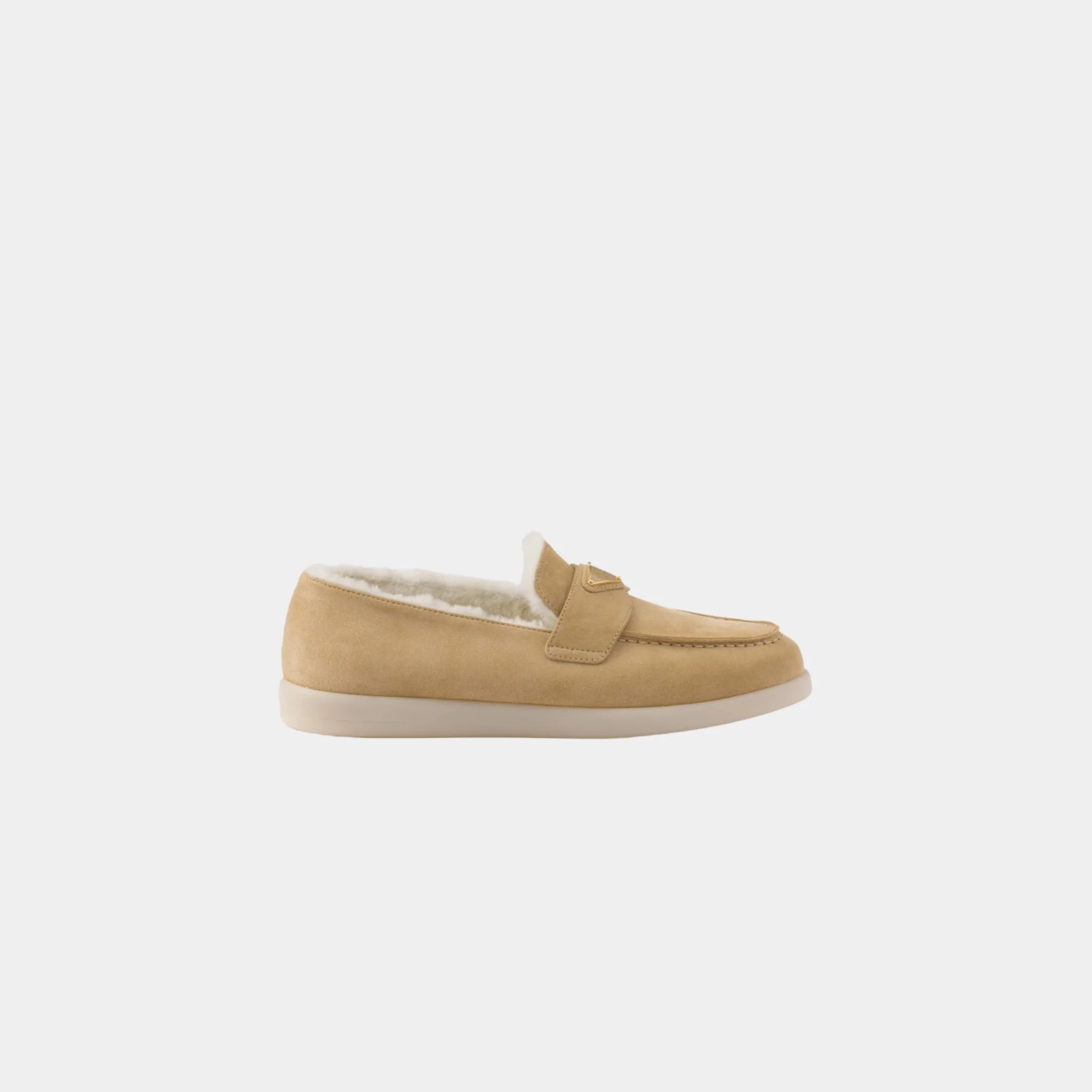 Suede And Shearling Loafers - Image 4