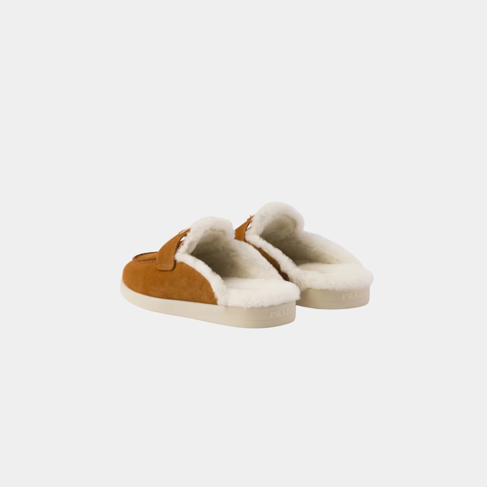 Suede And Shearling Slippers - Image 3