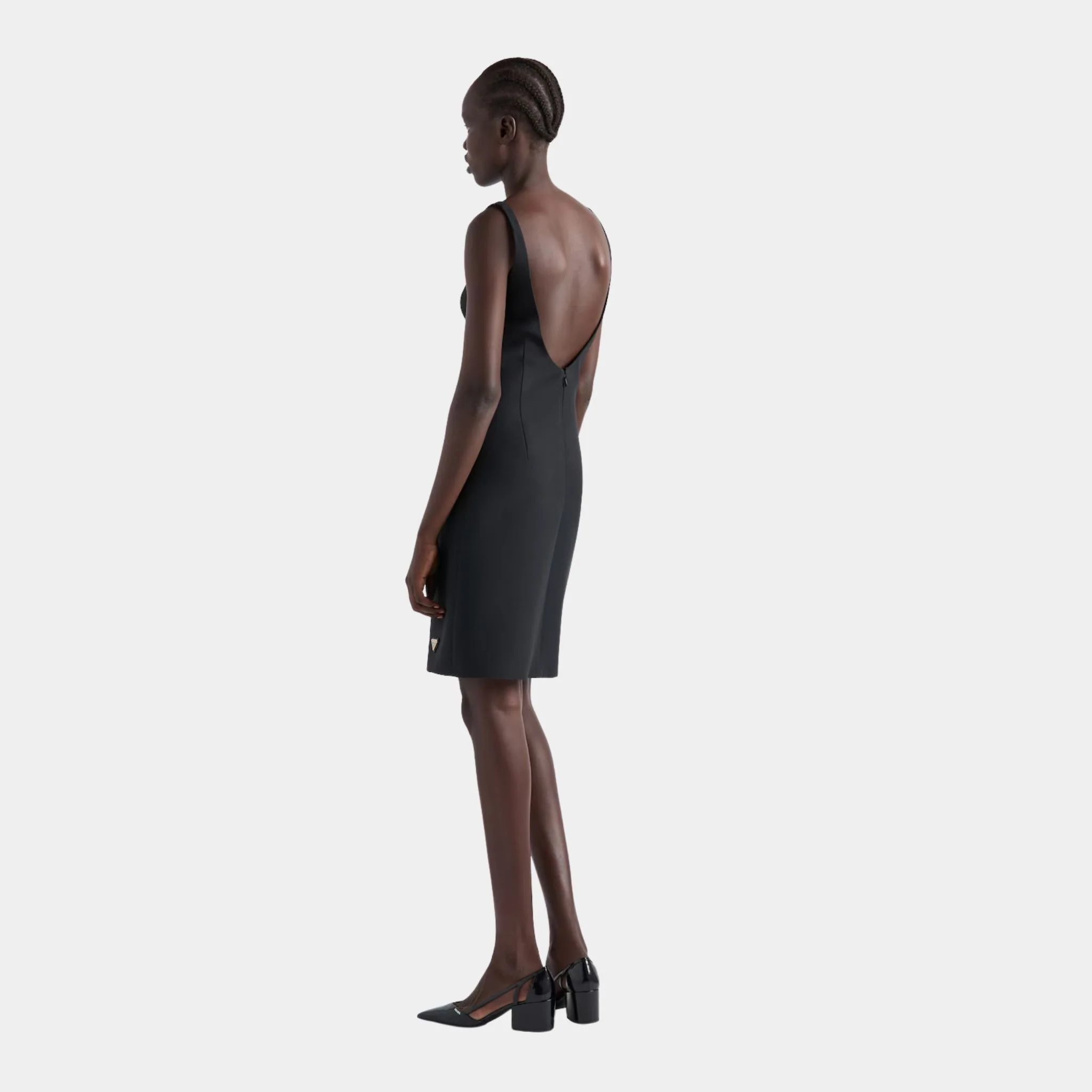 Tricotine Black Sheath Mini-Dress - Image 3