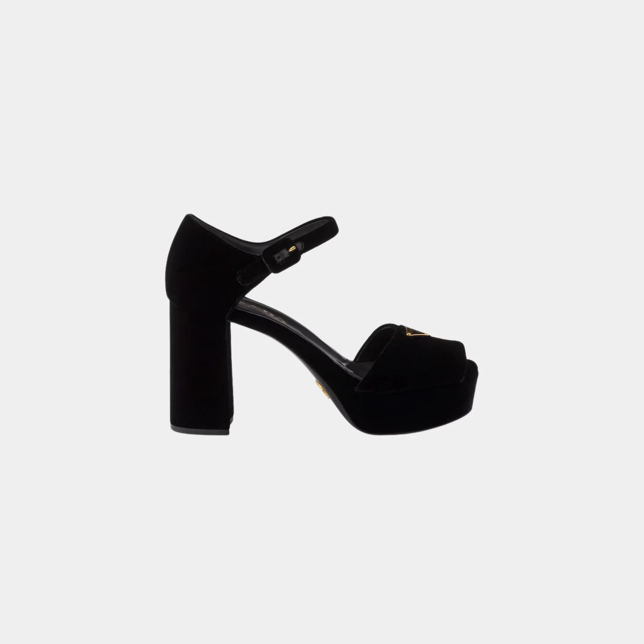 Velvet Platform Sandals