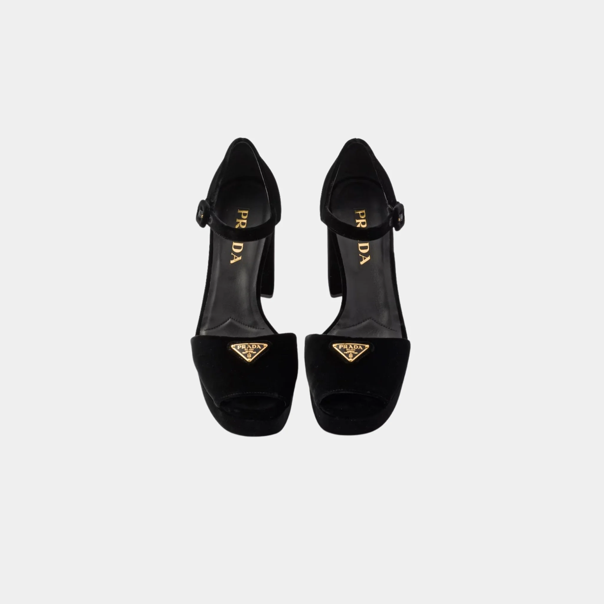 Velvet Platform Sandals - Image 2