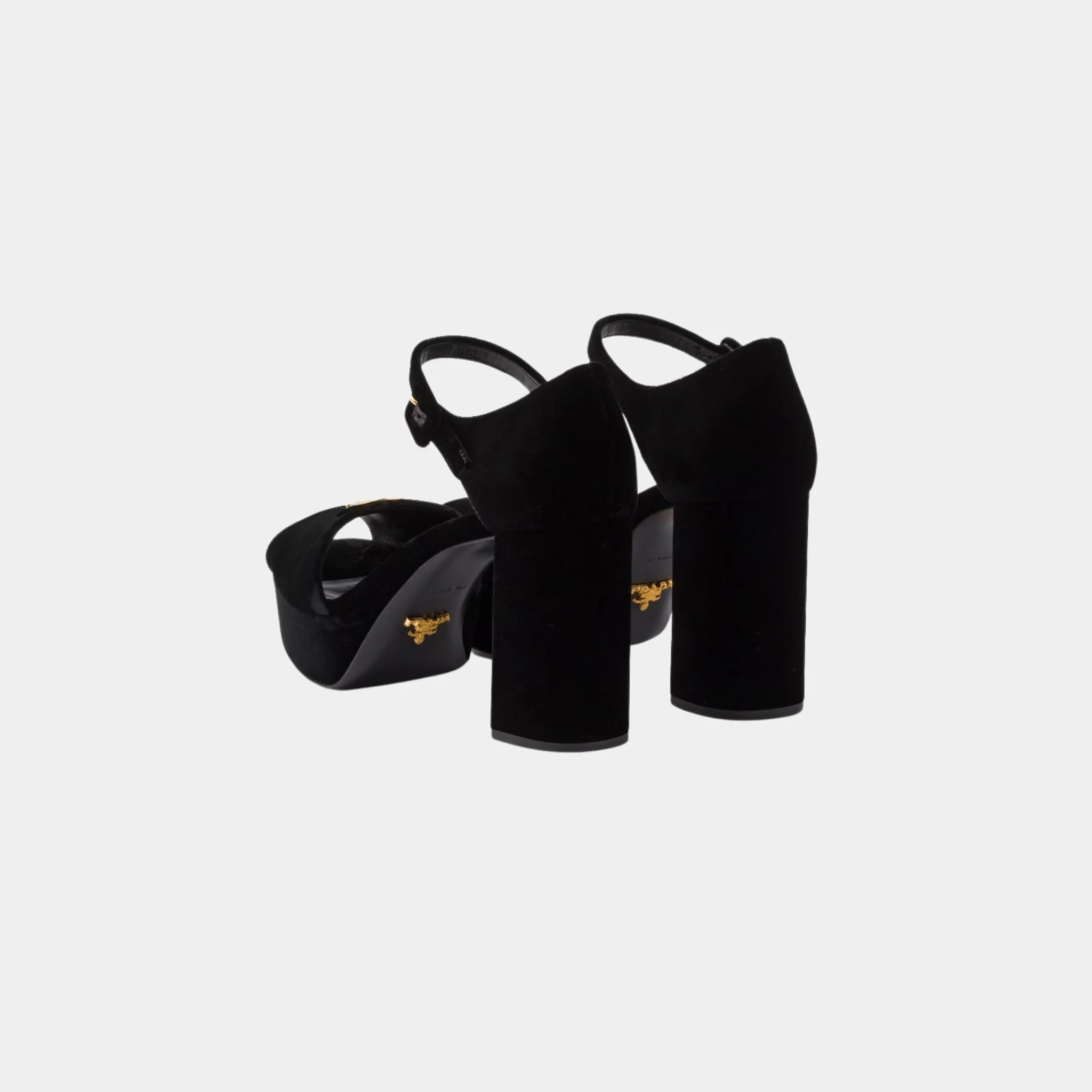 Velvet Platform Sandals - Image 3