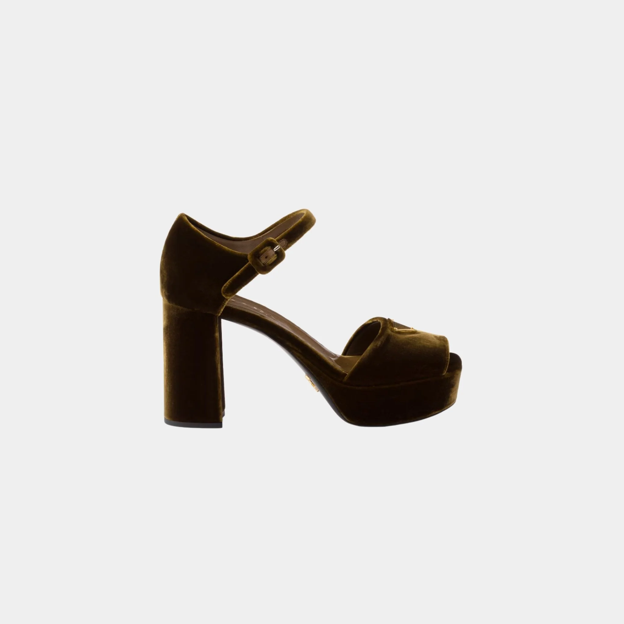 Velvet Platform Sandals - Image 4