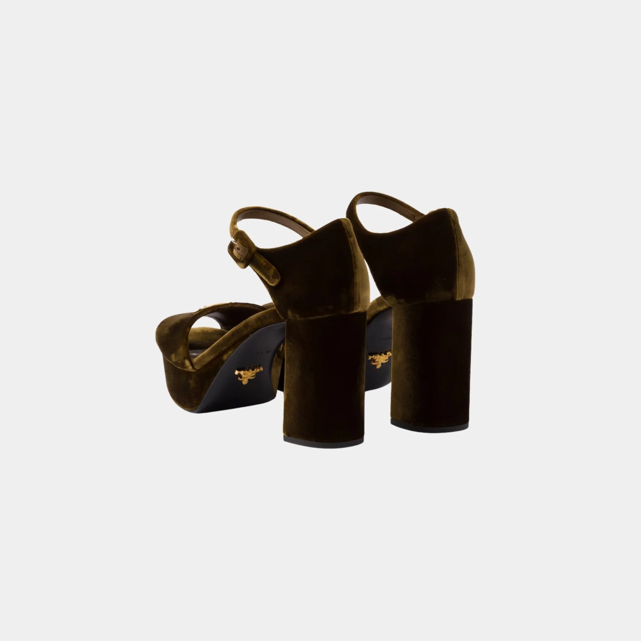 Velvet Platform Sandals - Image 6