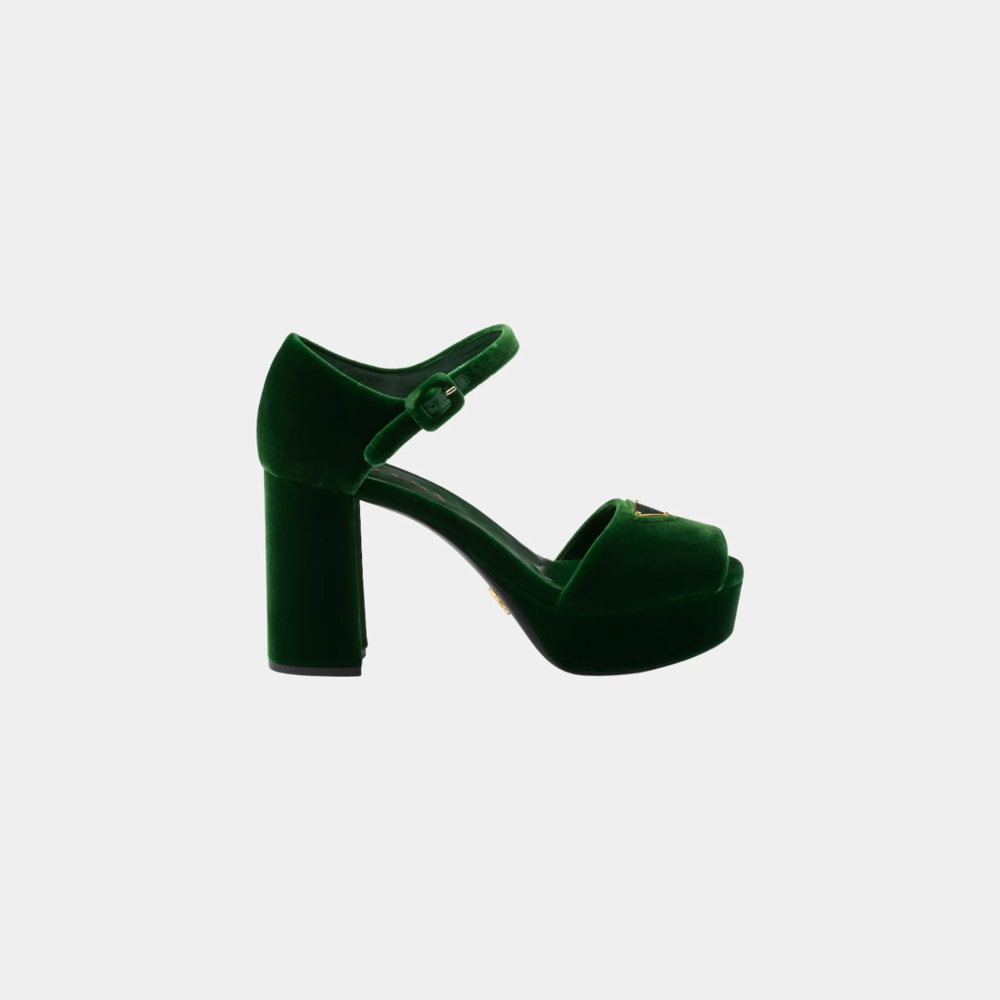Velvet Platform Sandals - Image 7