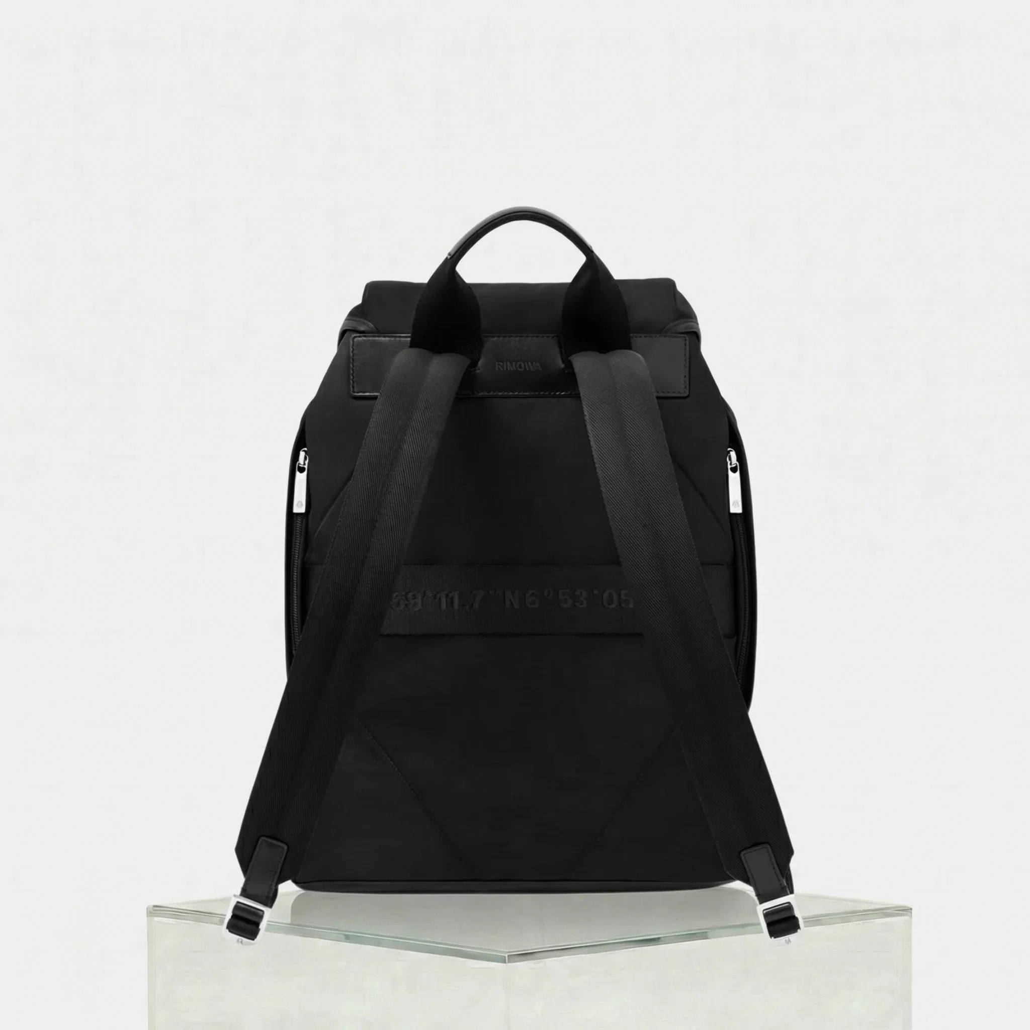 Signature Nylon Flap Backpack Large - Image 2