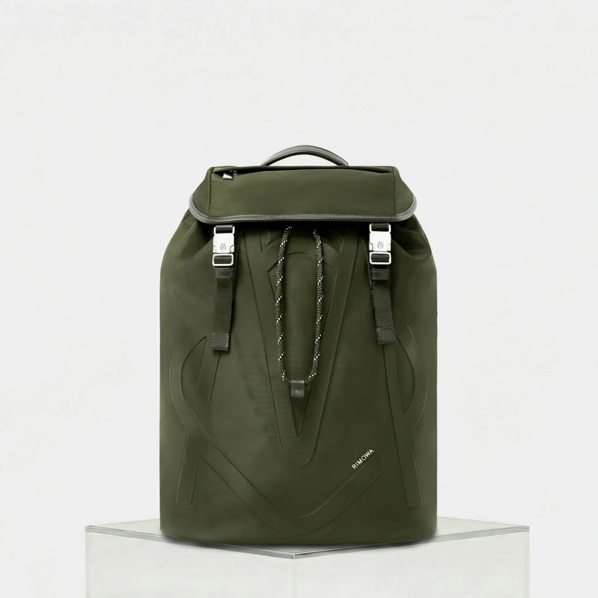 Signature Nylon Flap Backpack Large - Image 3
