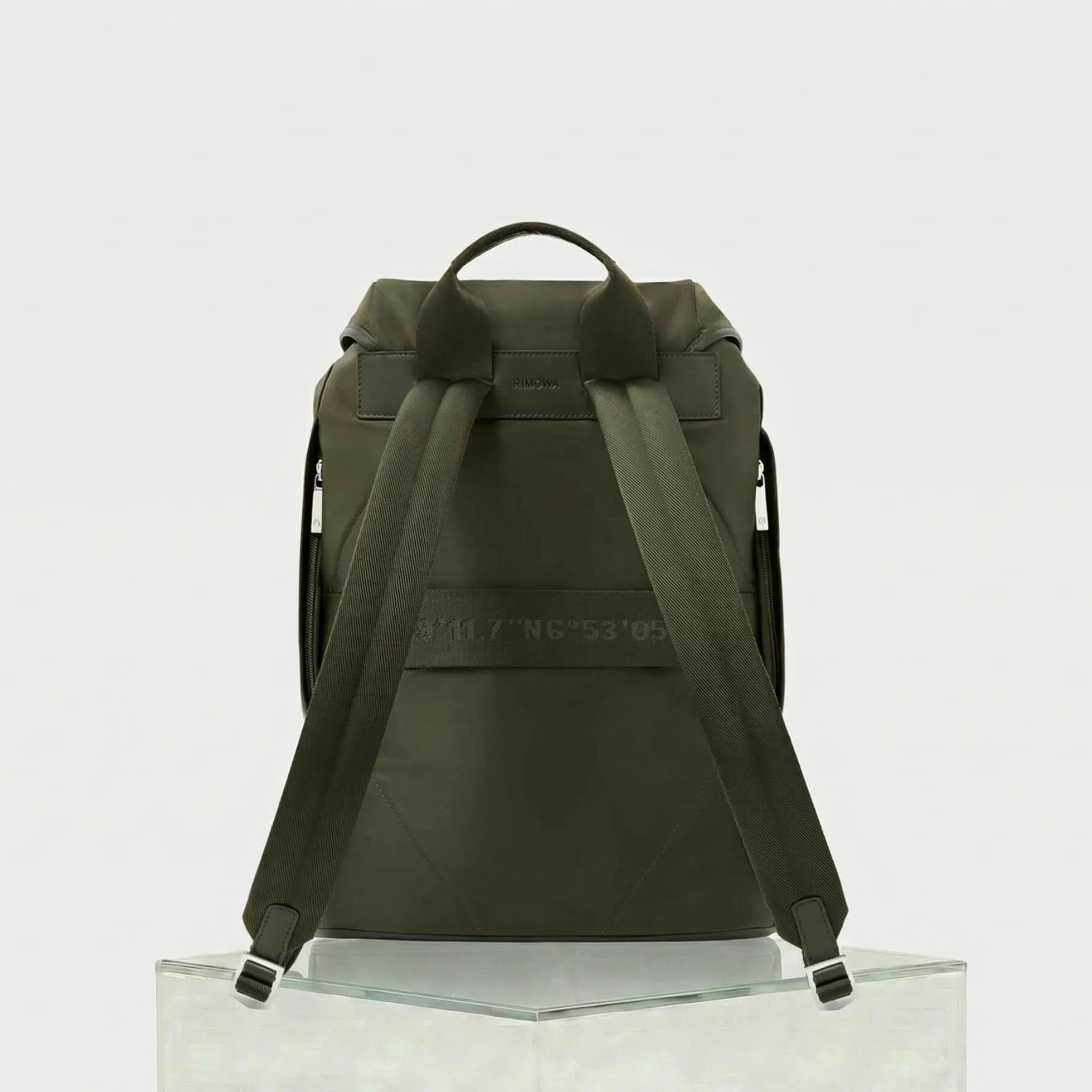 Signature Nylon Flap Backpack Large - Image 4