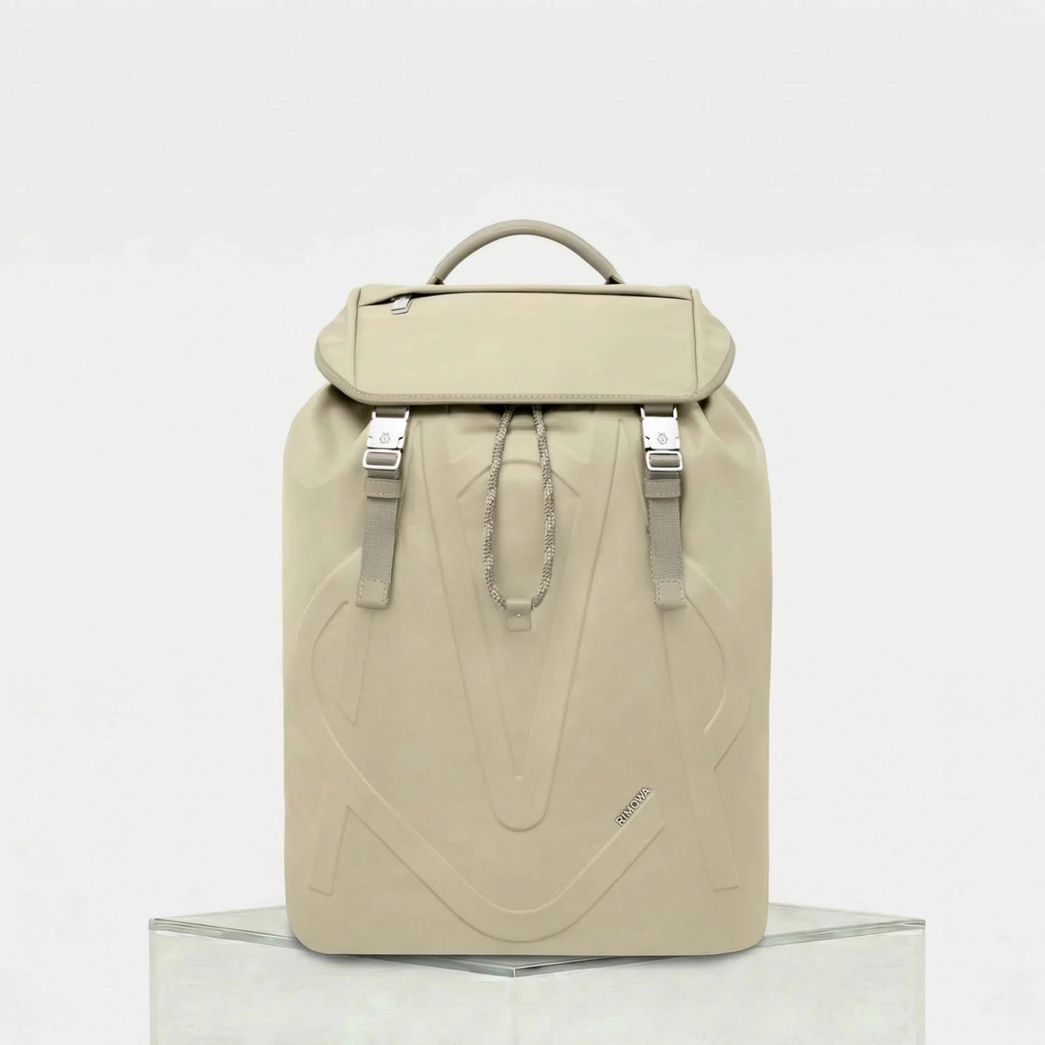 Signature Nylon Flap Backpack Large - Image 7