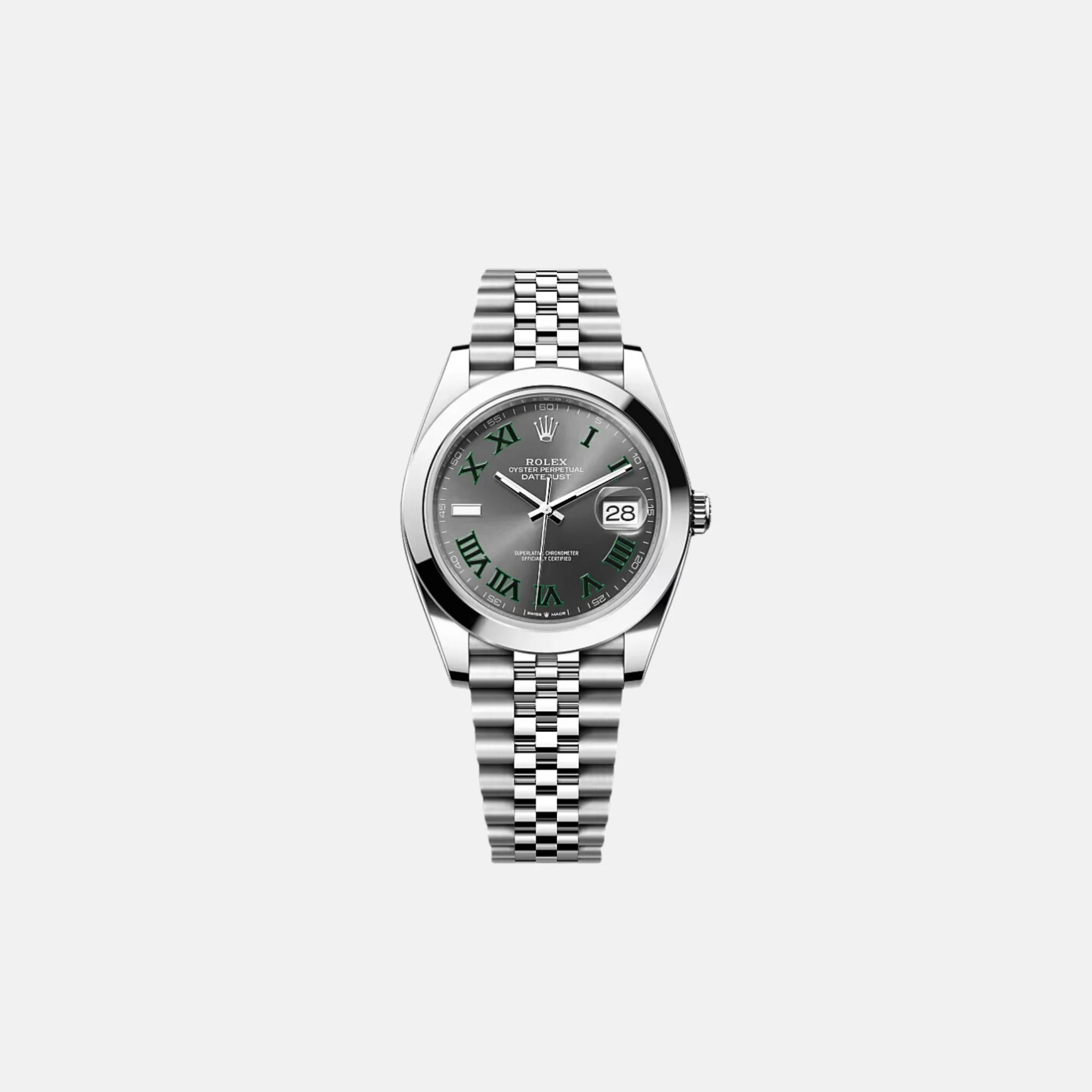 Datejust 41 126300-0014 Wimbledon Dial Jubilee Bracelet