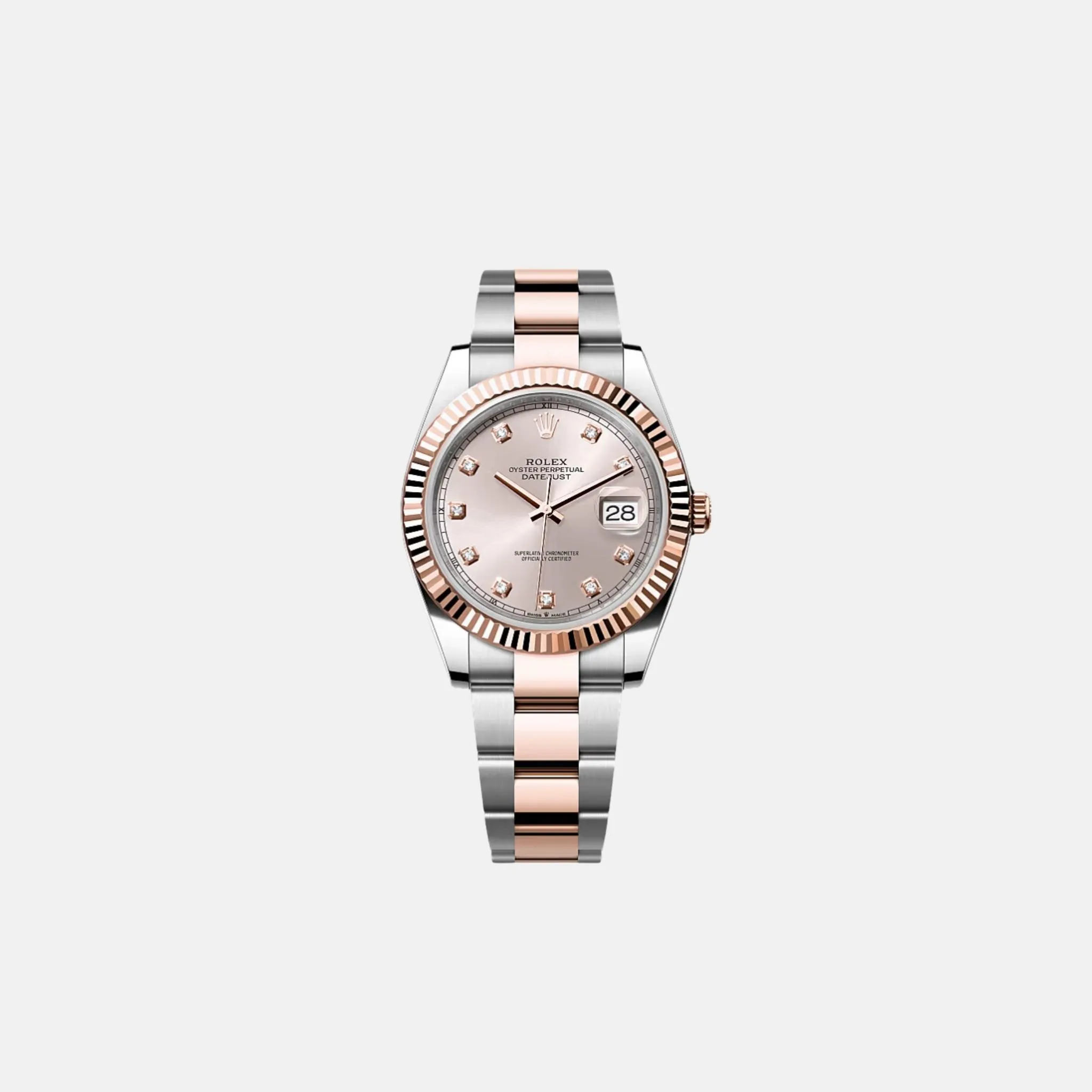 Datejust 41 126331-0007 Everose Gold Diamond Dial