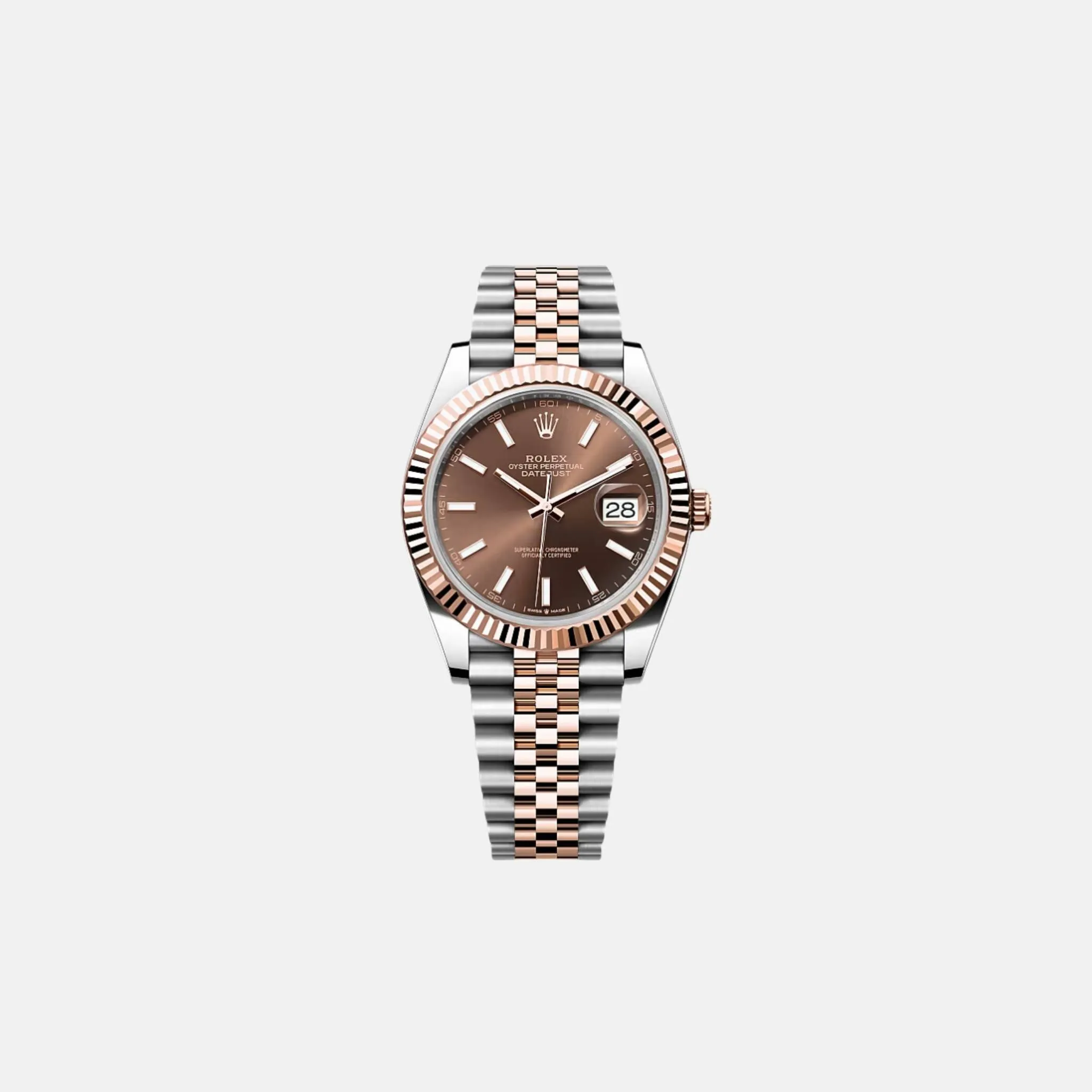 Datejust 41 126331 CHOIJ Chocolate Index Dial Everose Jubilee