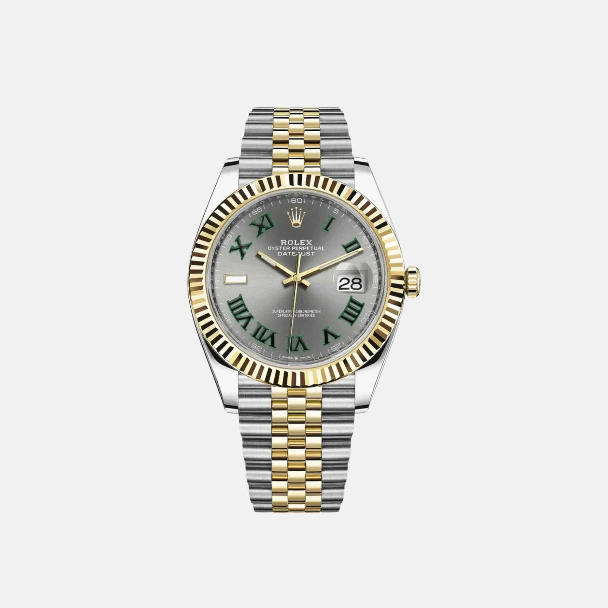 Datejust 41 126333 SLGRJ Slate Green Roman Dial Jubilee