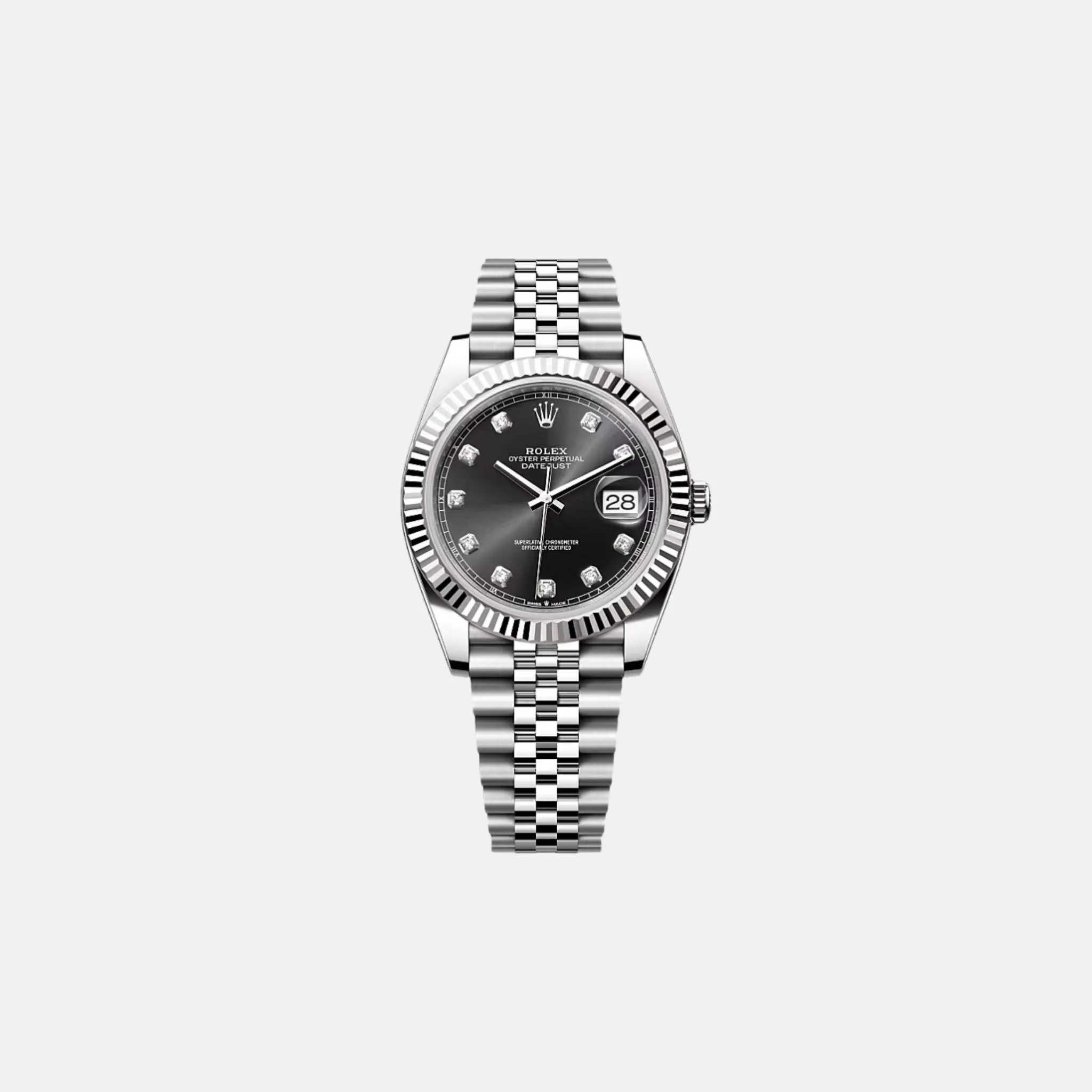 Datejust 41 126334 BKDJ Black Diamond Dial Jubilee Bracelet