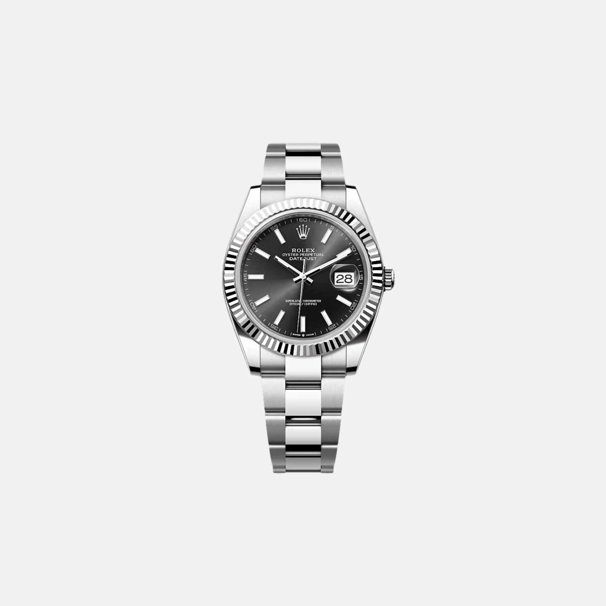 Datejust 41 126334 BKIO Black Index Dial Oyster Bracelet